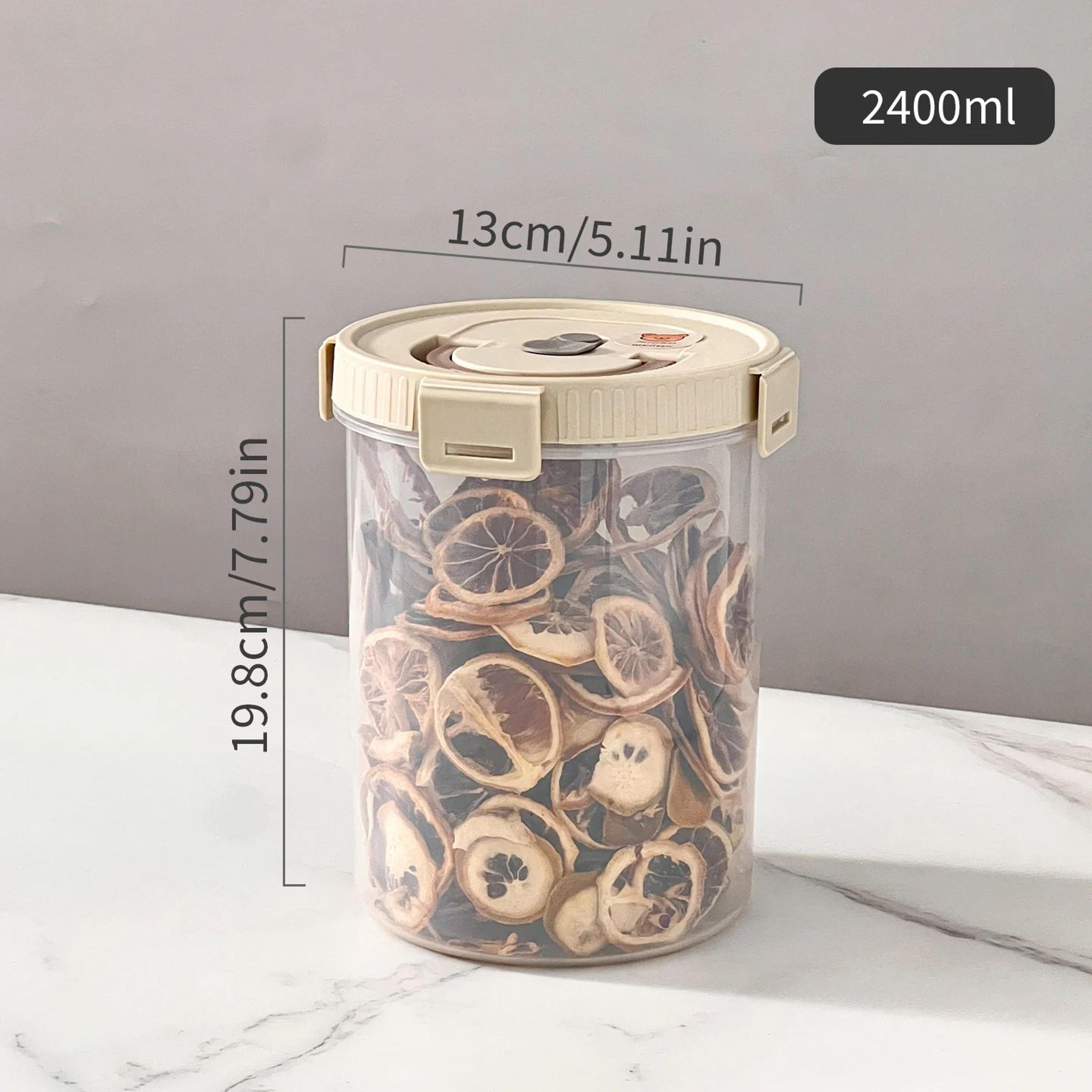 Airtight Cereal Storage Container With Handle  MoistureProof Food Storage Box For Pasta Snacks  Dry 12