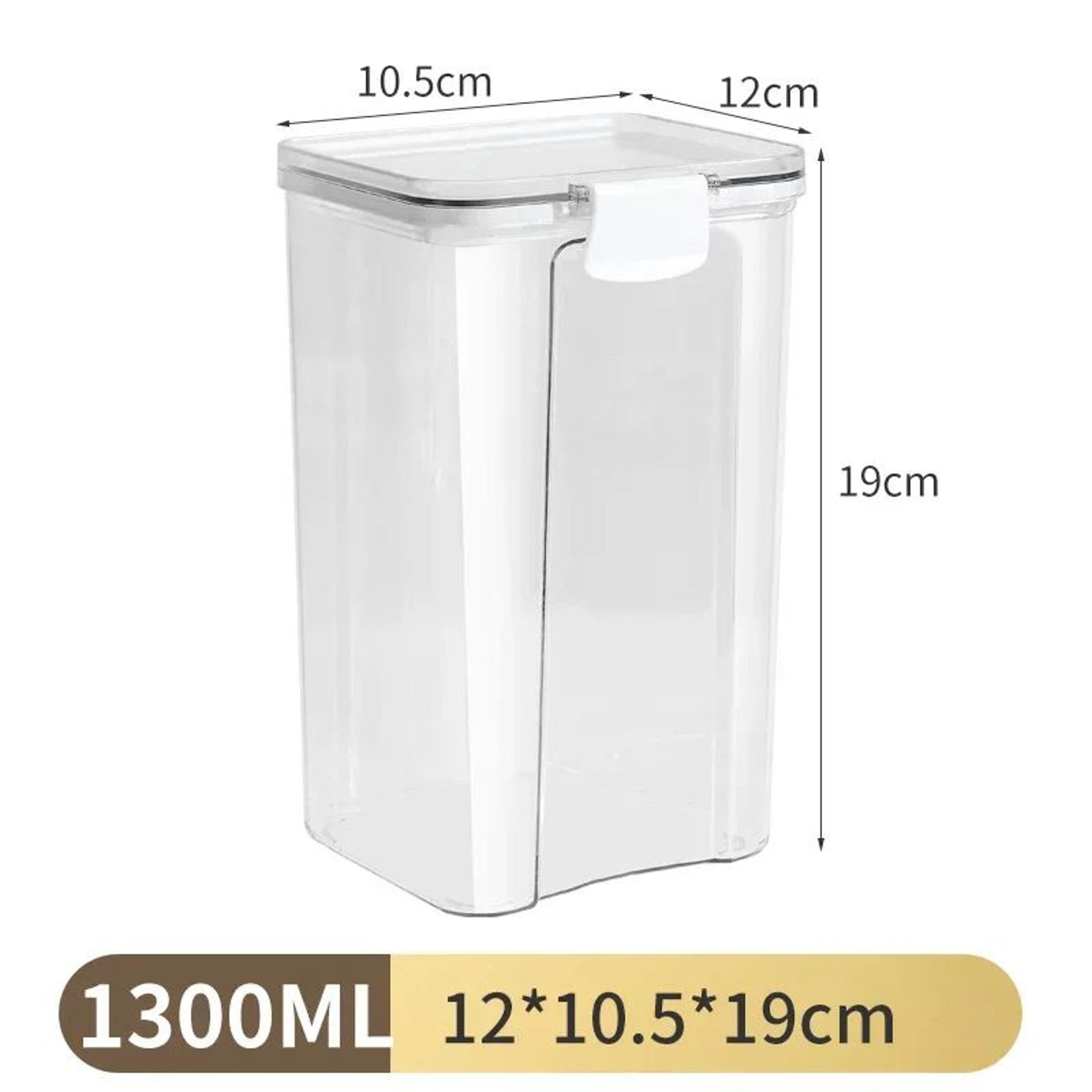 Large Capacity Airtight Kitchen Storage Jars  MoistureProof Clear PET Food Containers For Grains Co 9