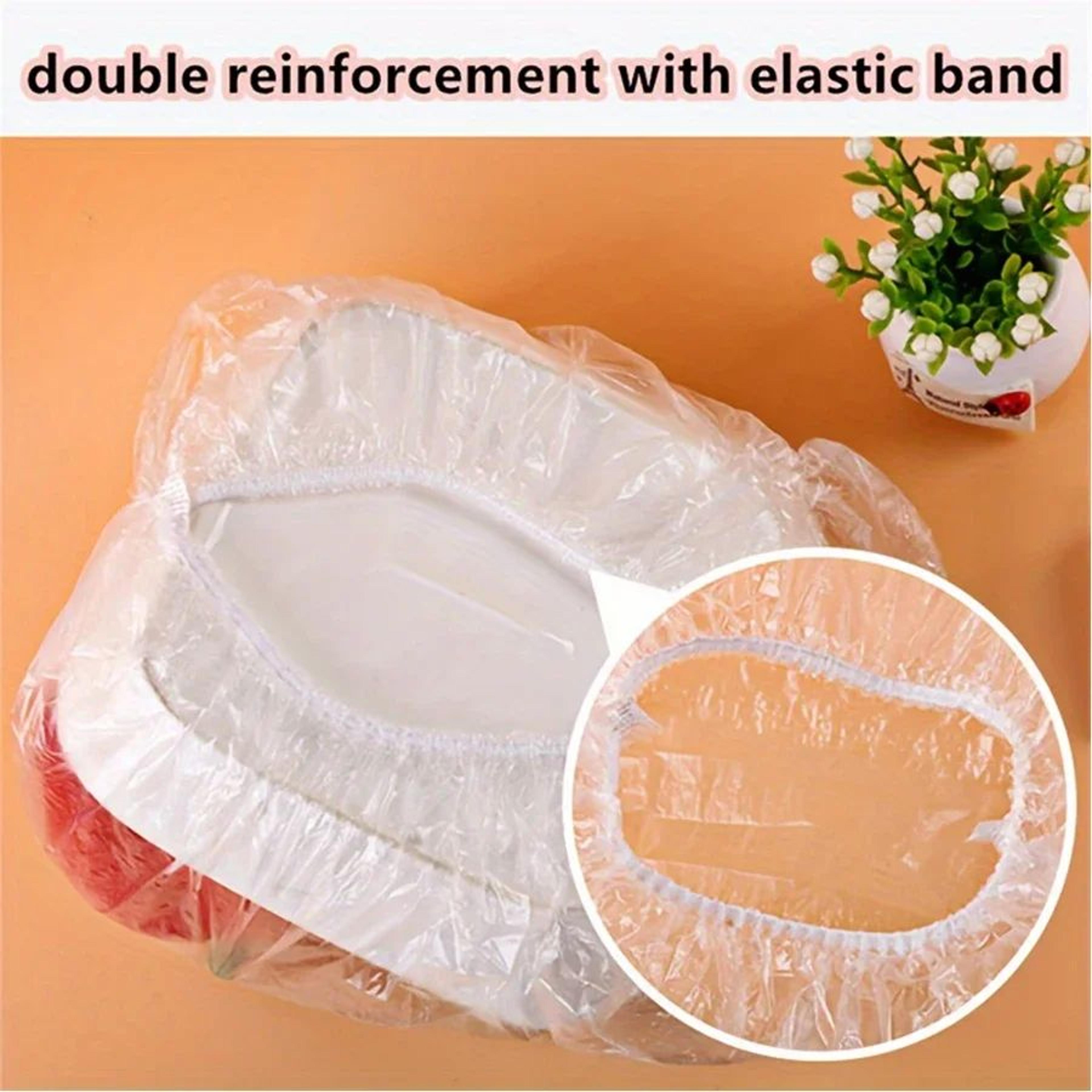 Reusable Elastic Food Covers  Durable Stretch Plastic Wrap Bowl  Plate Covers Food Storage Lids Kit 1