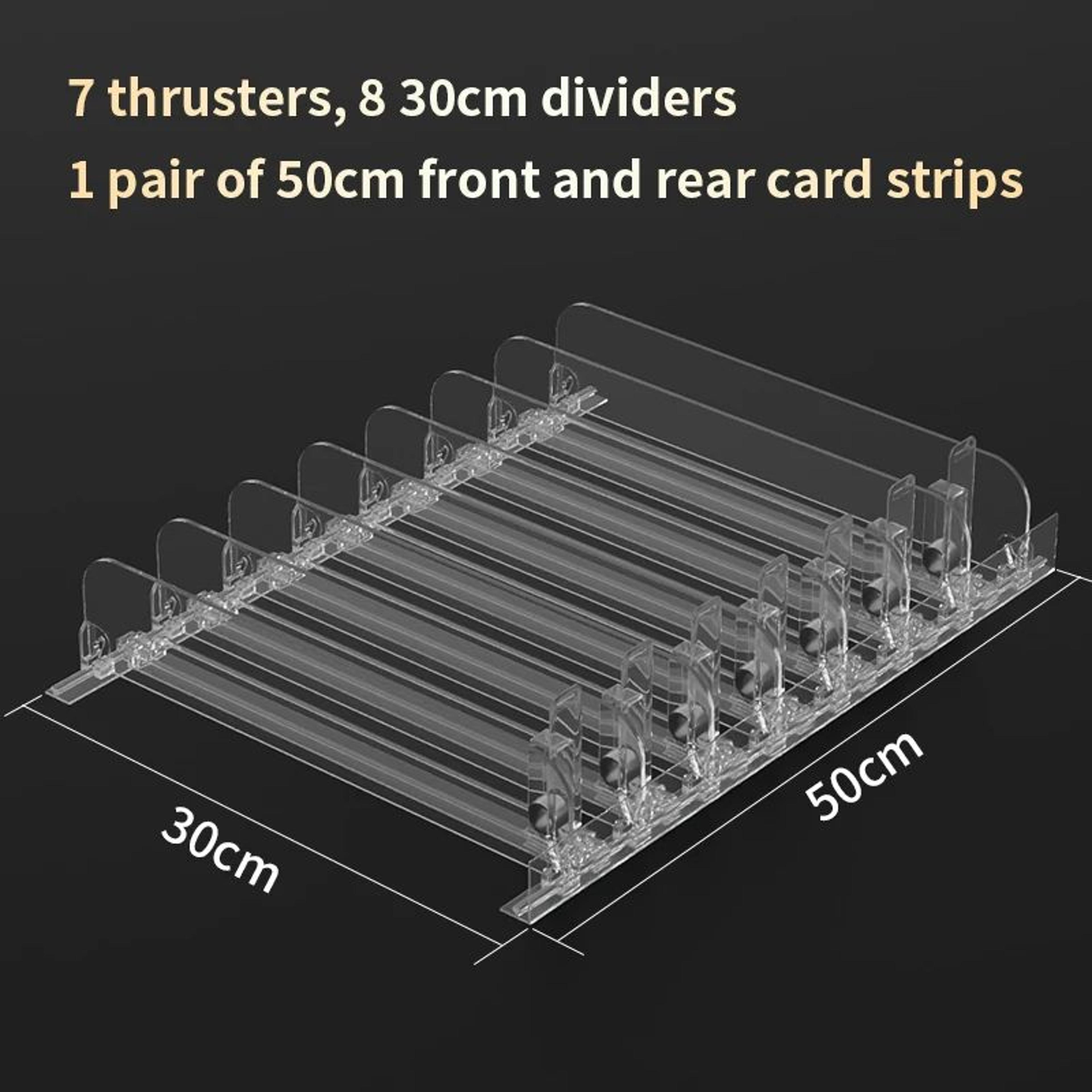 19 Mm Automatic Shelf Pusher Display Rack  PP Supermarket Shelf Organizer For Lipstick Nail Polish  10