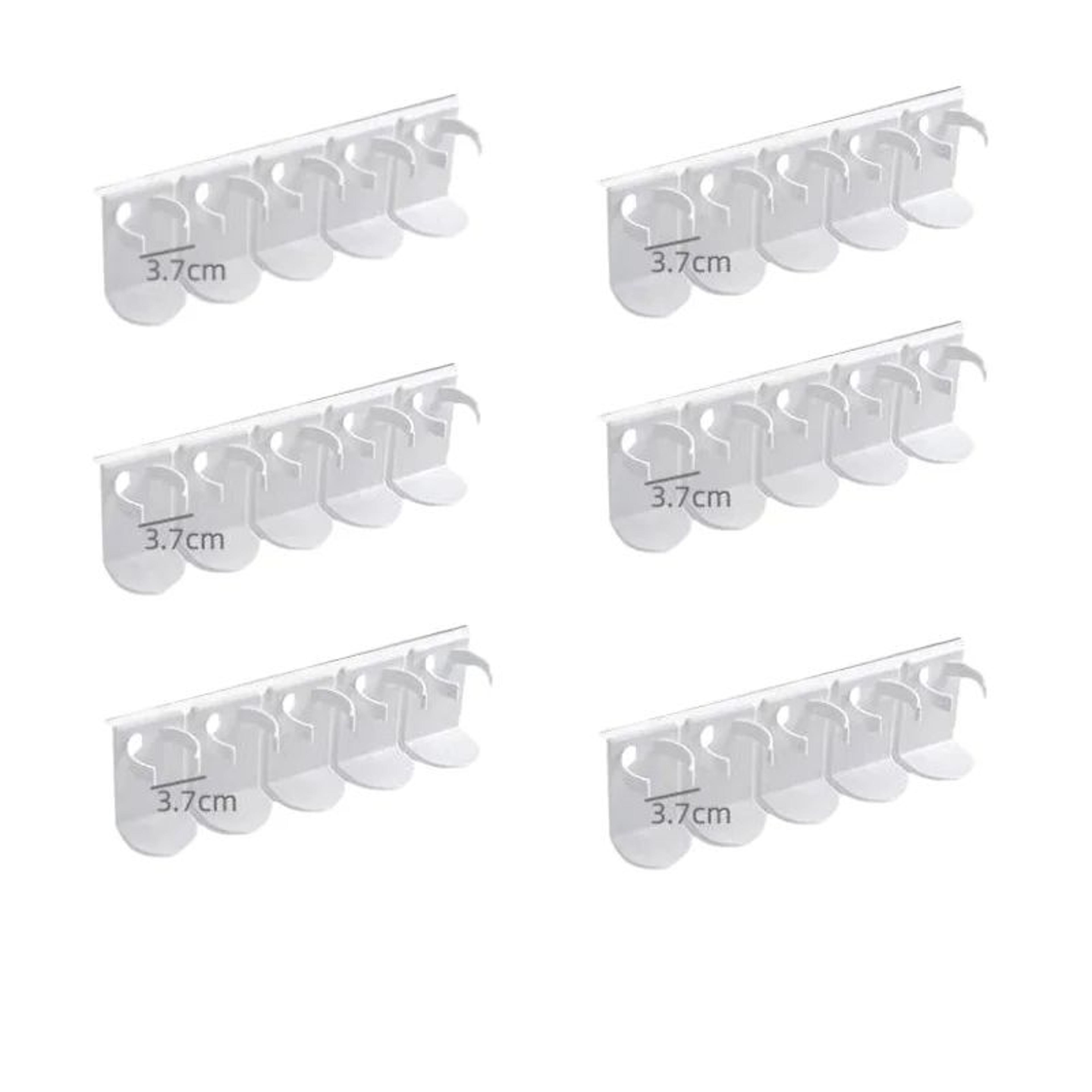 2Piece WallMounted Spice Rack Organizer  Adjustable NoDrill Spice Jar Holder Storage Rack For Kitch 8