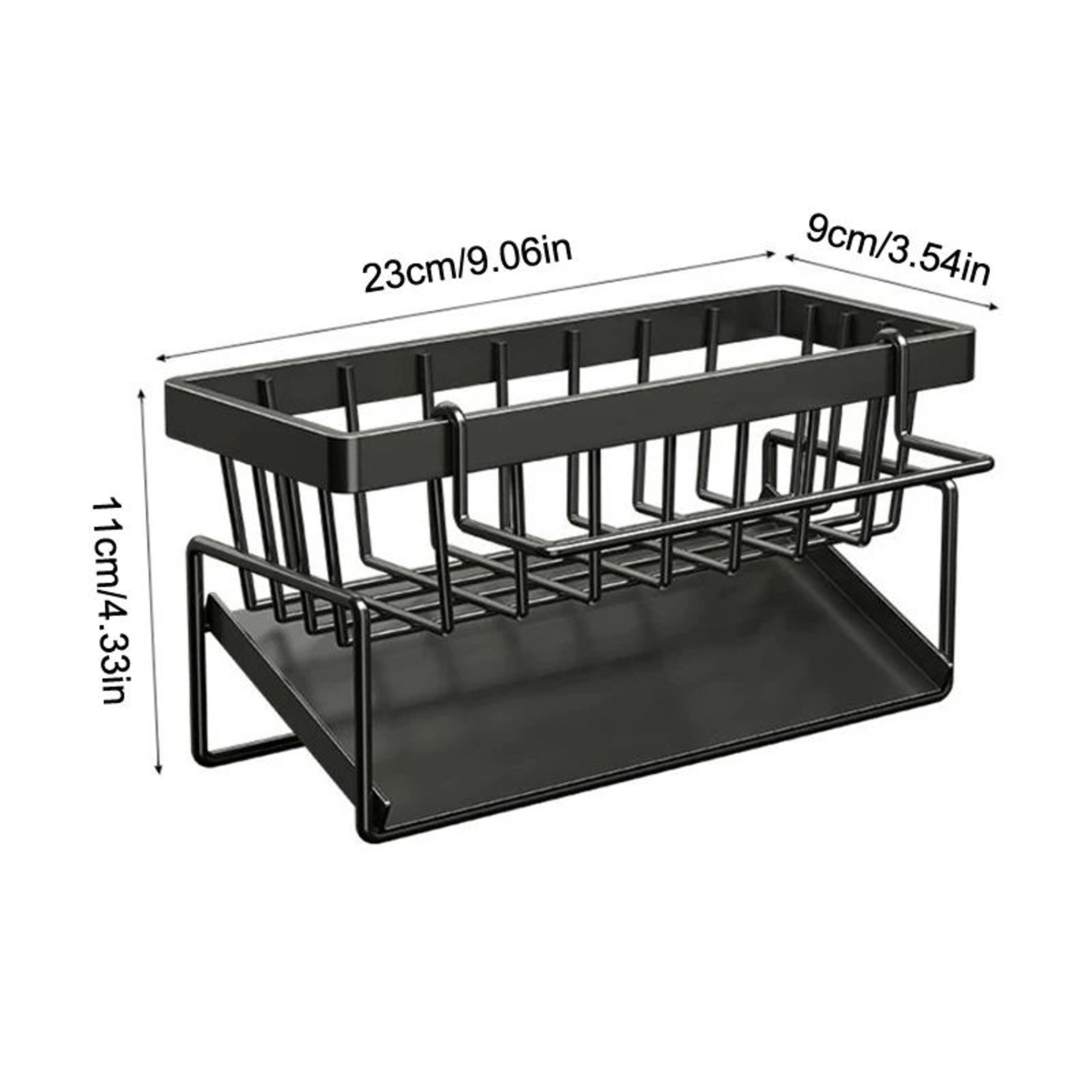 Sponge Drainer Rack  Stainless Steel Kitchen Sink Caddy Soap Holder Organizer For Bathroom  Kitchen 5