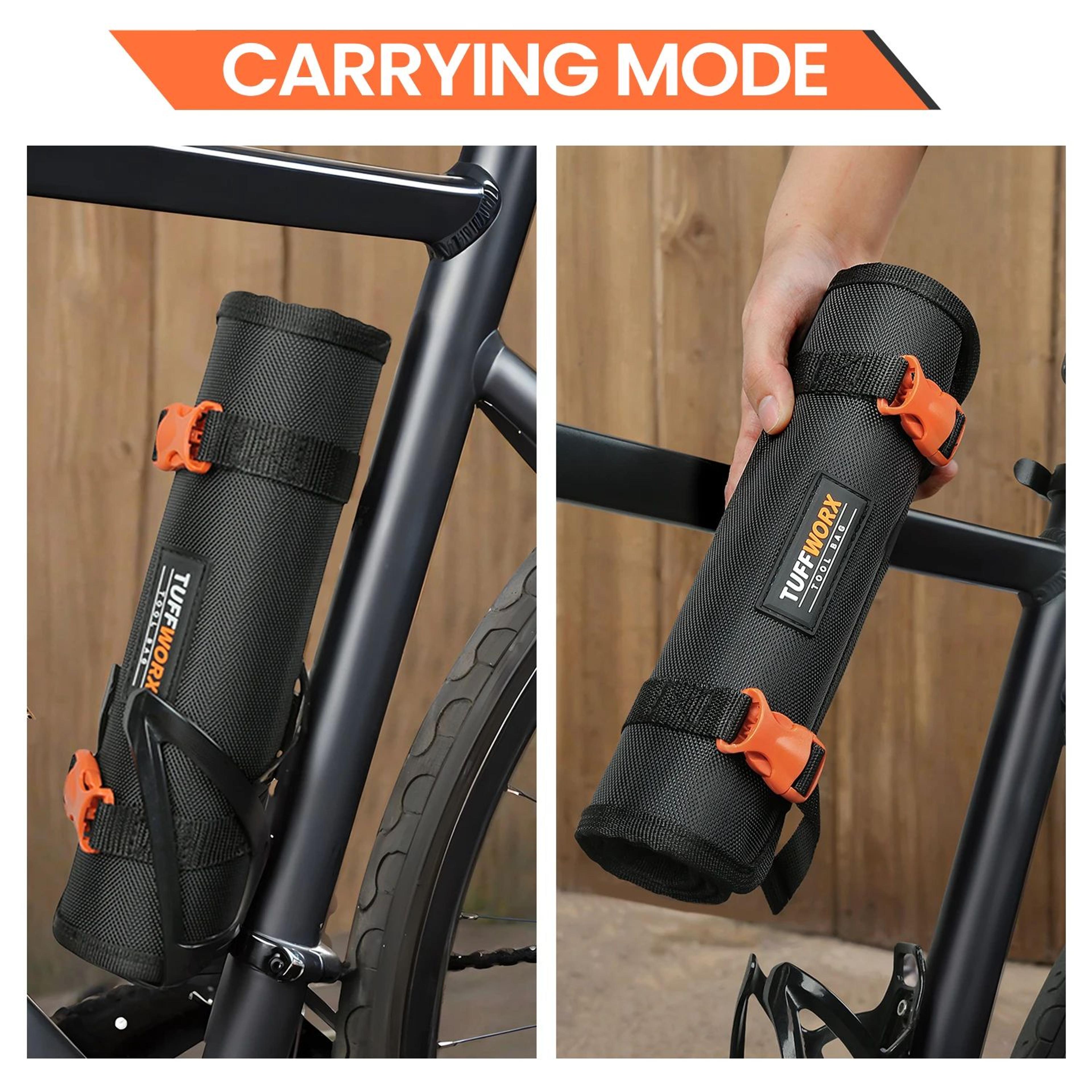 HeavyDuty Tool Roll Up Bag  Portable Foldable Oxford Cloth Tool Organizer For Men Mechanics  Electr 2