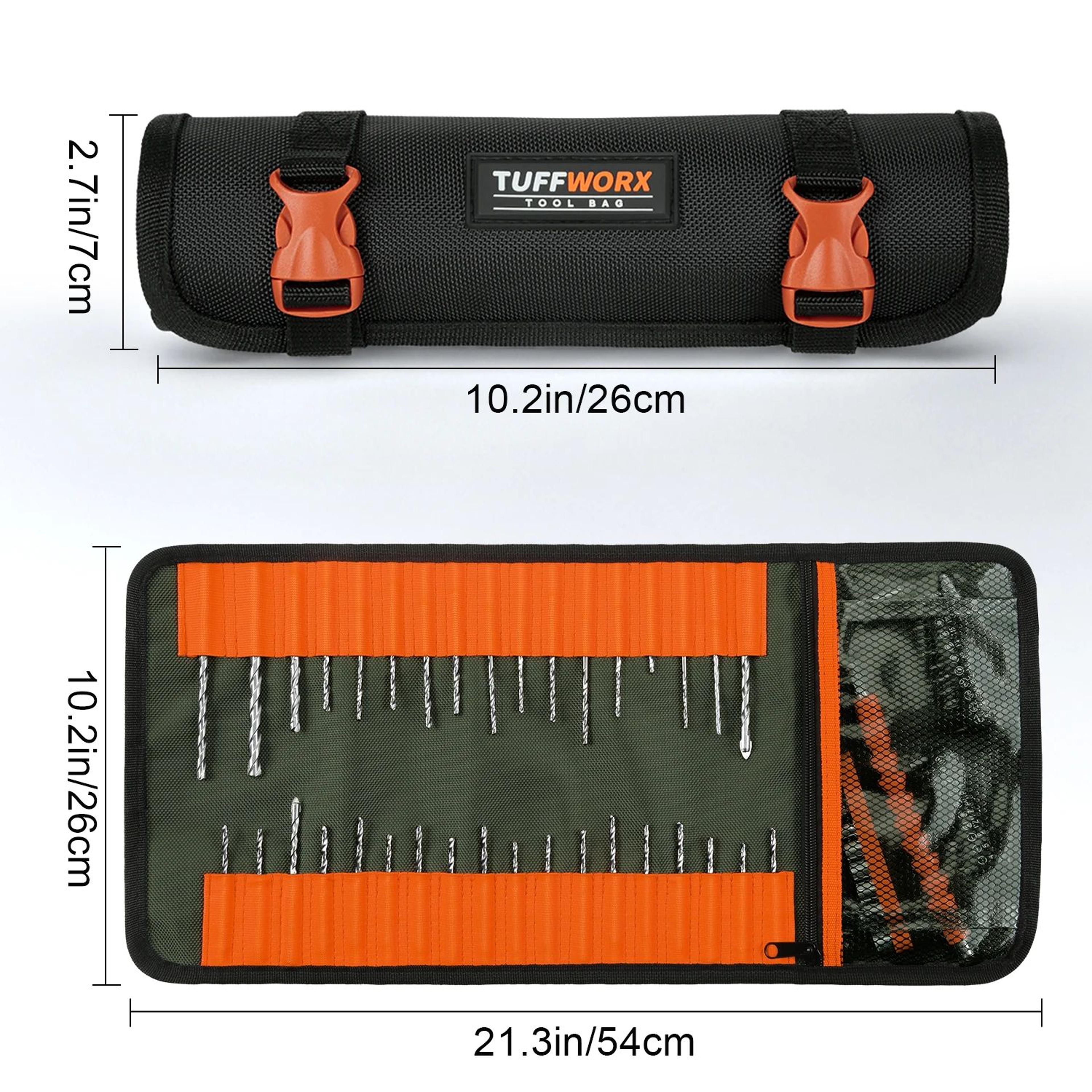 HeavyDuty Tool Roll Up Bag  Portable Foldable Oxford Cloth Tool Organizer For Men Mechanics  Electr 6