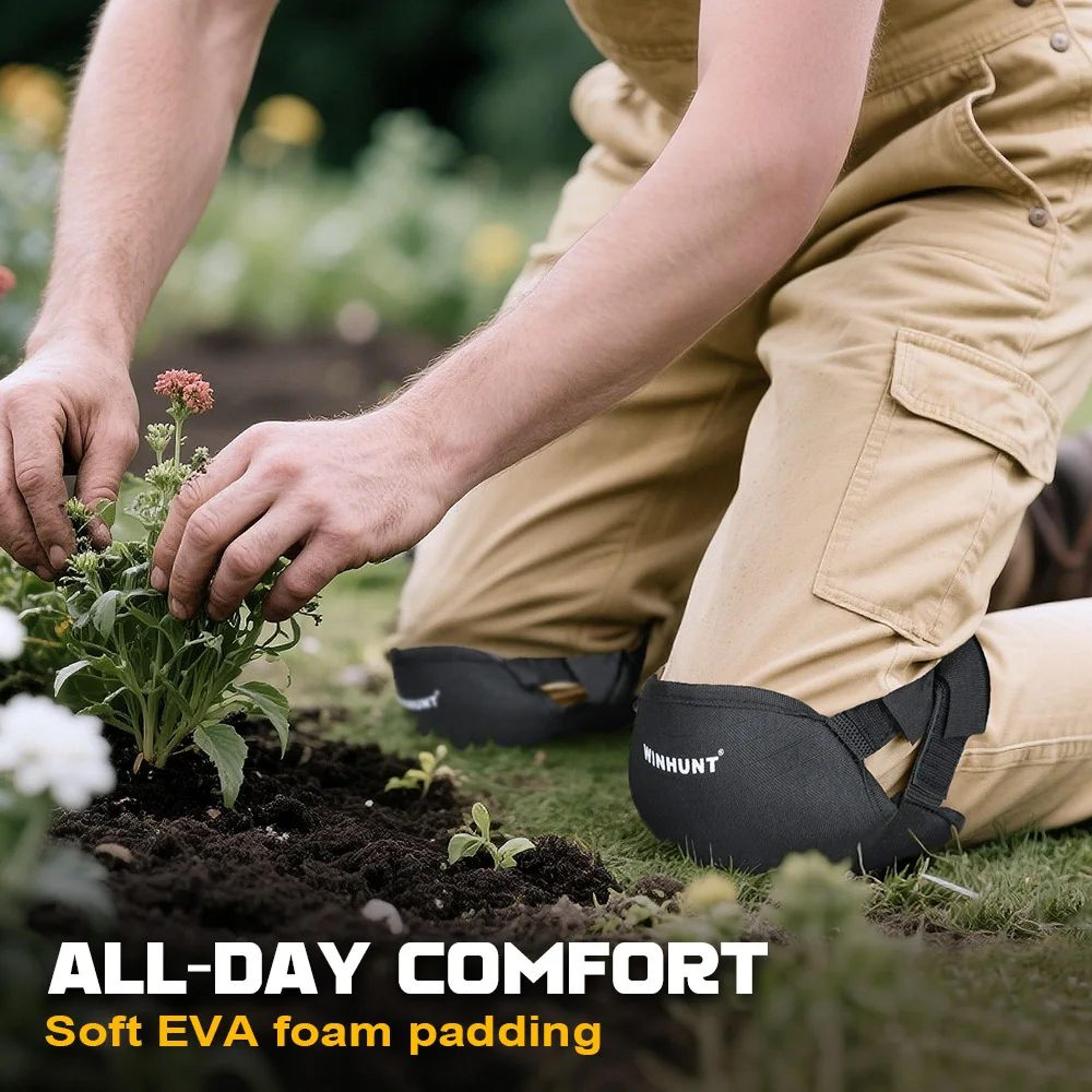 winhunt heavy-duty knee pads – thick wear-resistant oxford cloth work knee pads for flooring, tiling & construction
