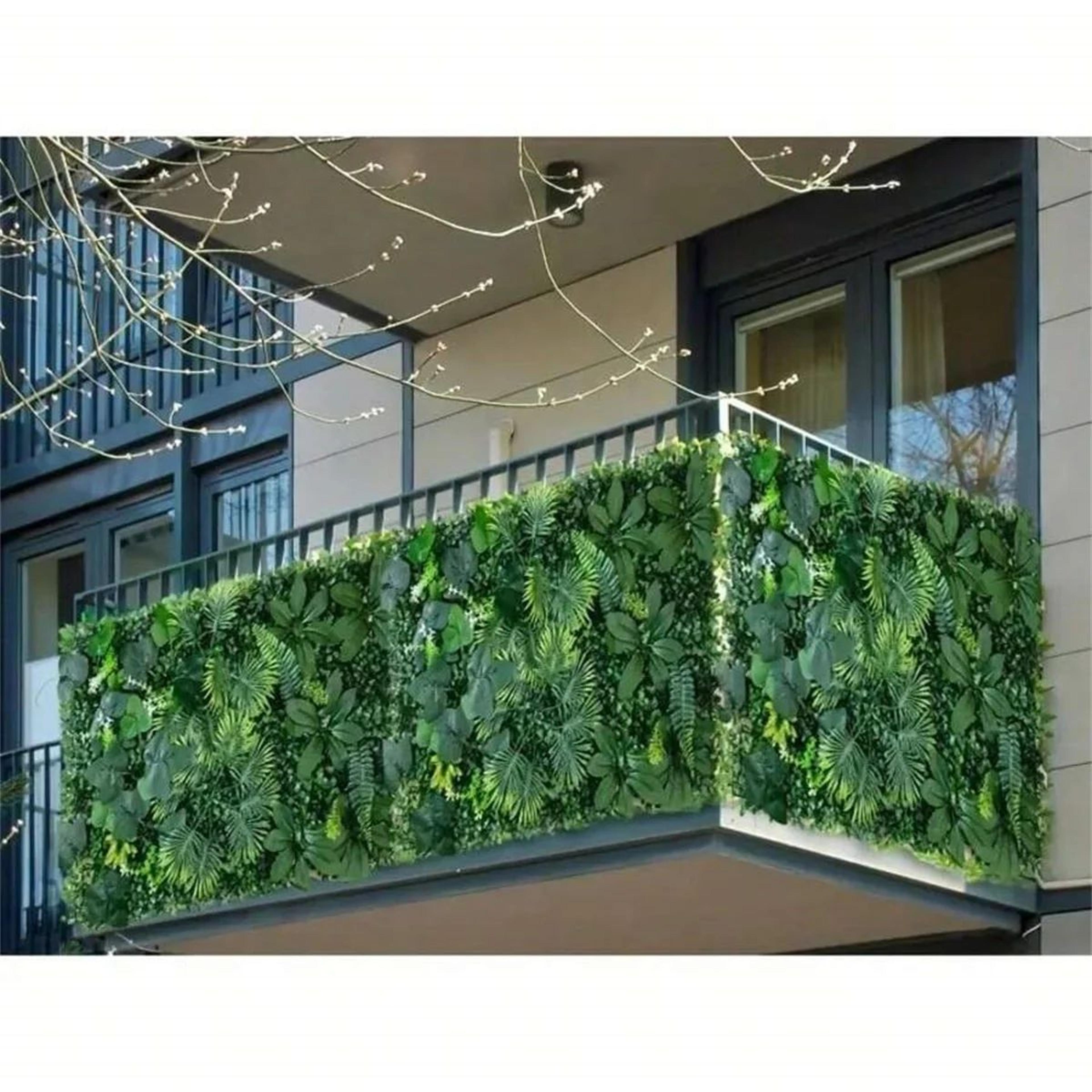 Artificial Green Wall Panels  Faux Jungle Grass Decor PVC Greenery Mats For Home Garden Patio  Wedd 1