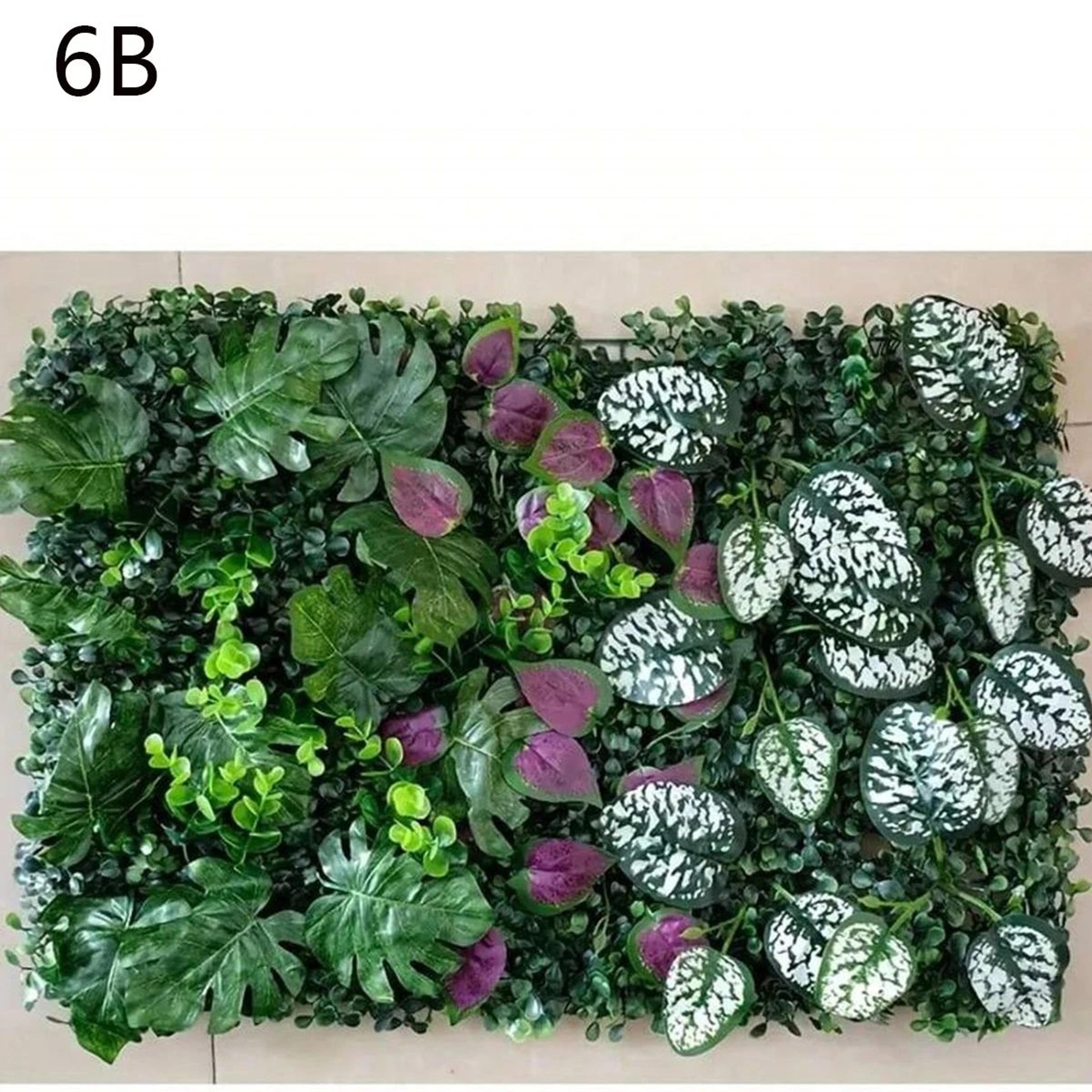 Artificial Green Wall Panels  Faux Jungle Grass Decor PVC Greenery Mats For Home Garden Patio  Wedd 9
