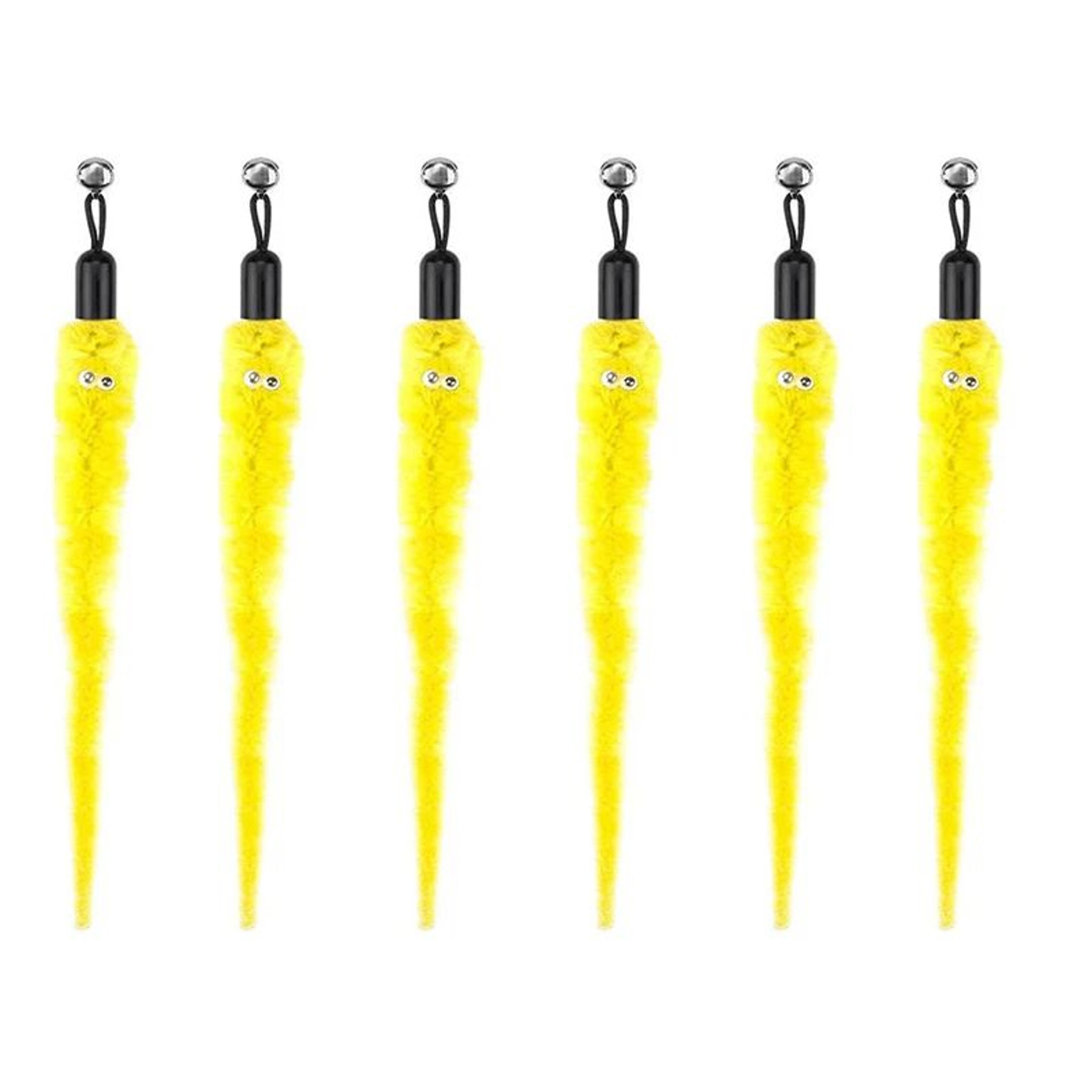 Interactive Cat Feather Toy Refill Set With Bell  Mouse Worm  Foam Ball Teaser Accessories For Kitt
