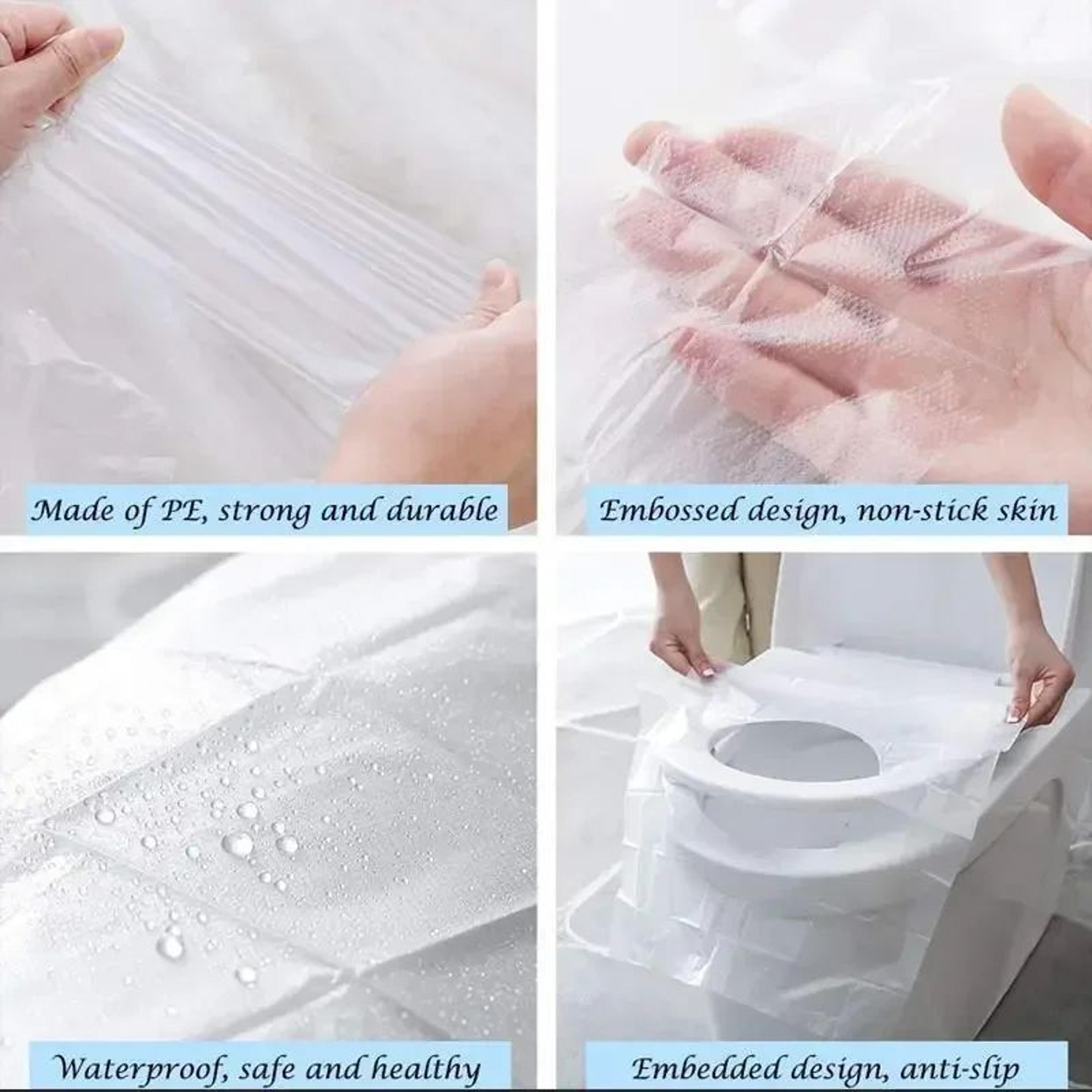 Disposable Toilet Seat Cover Pads  Portable Travel Toilet Seat Protectors For Camping Hotels  Publi