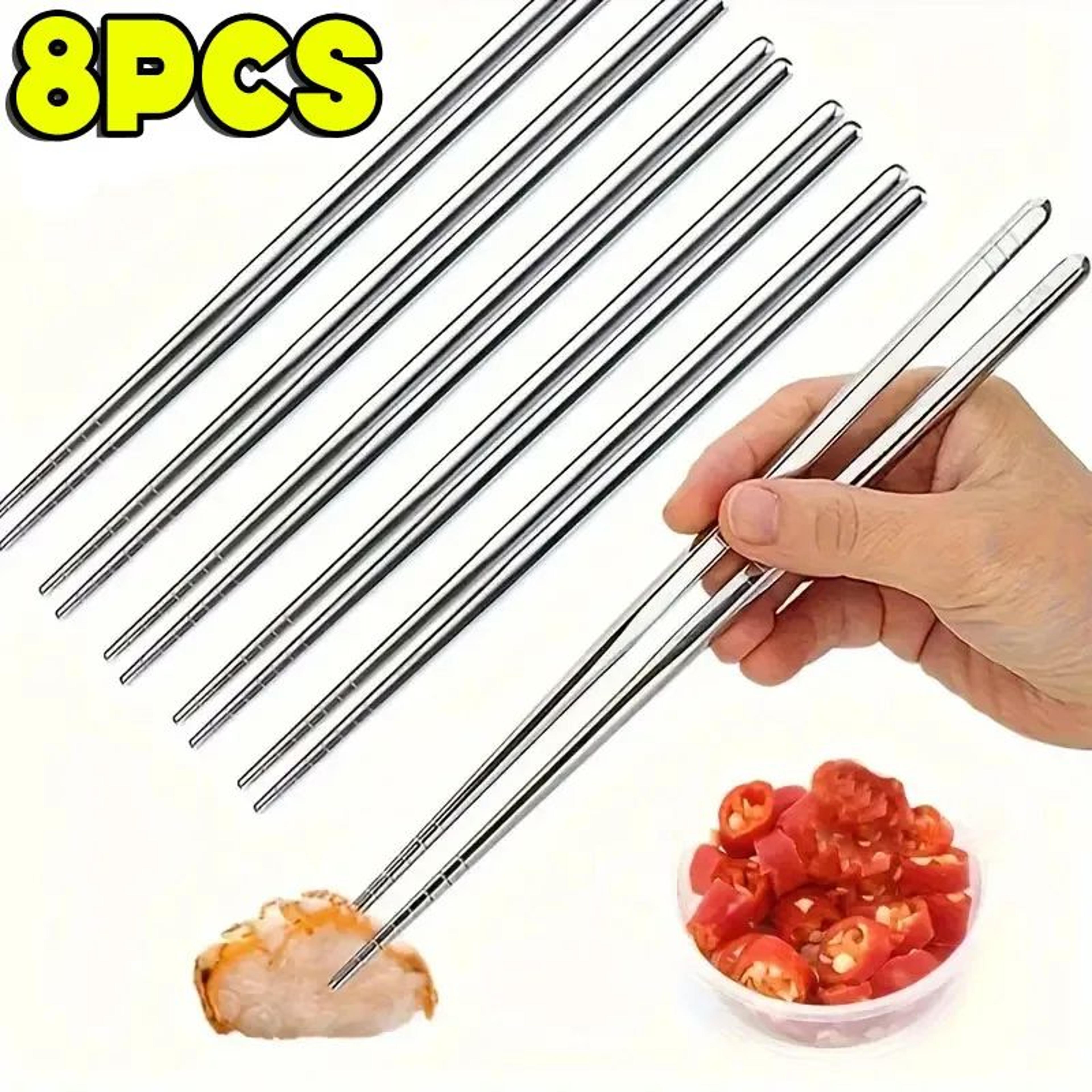 Stainless Steel Reusable Chopsticks Set  Japanese Metal Sushi Chopsticks For Everyday Dining  Kitch 7