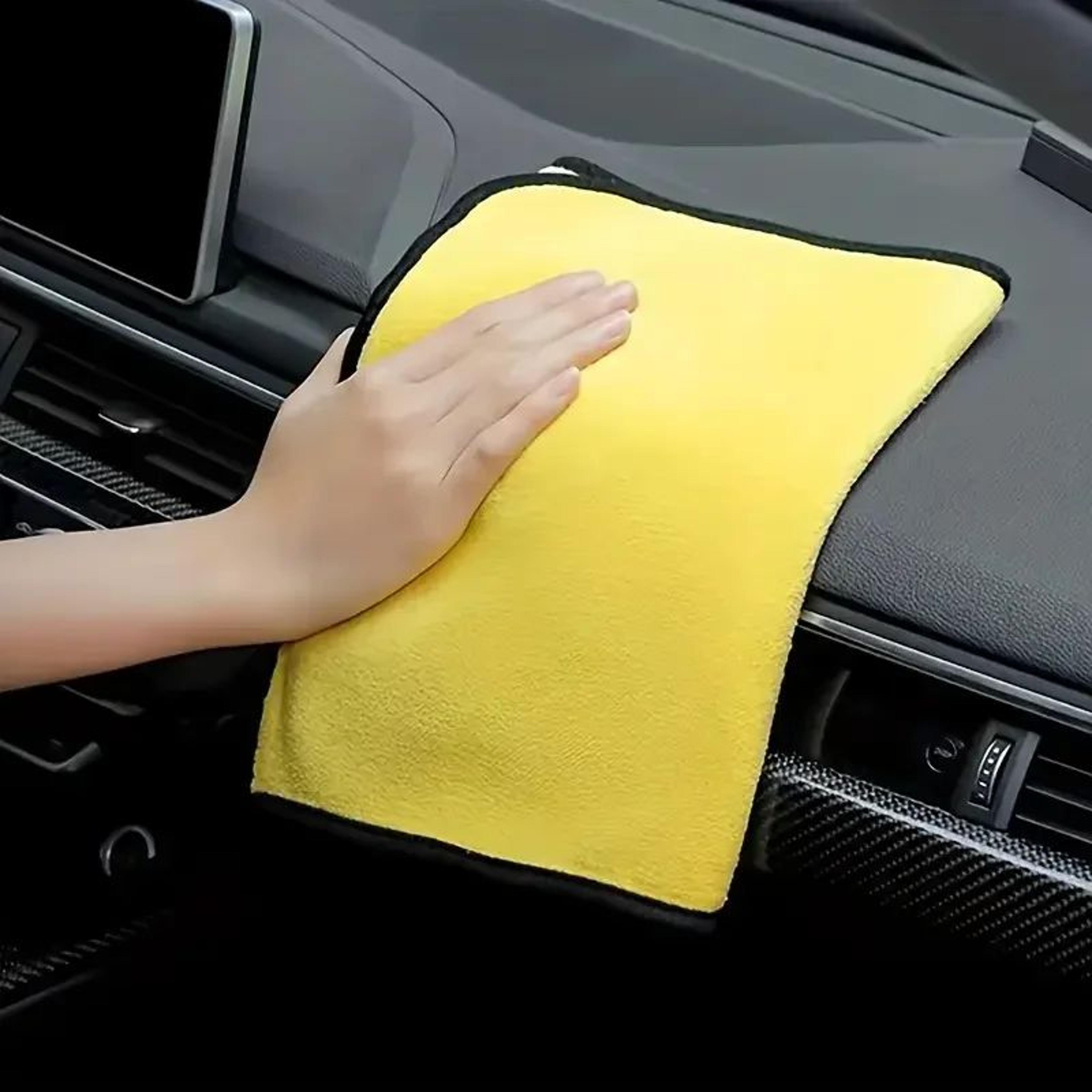 Thick DoubleLayer Microfiber Towels  Soft LintFree Car Drying Cloth For Auto Detailing Glass Window