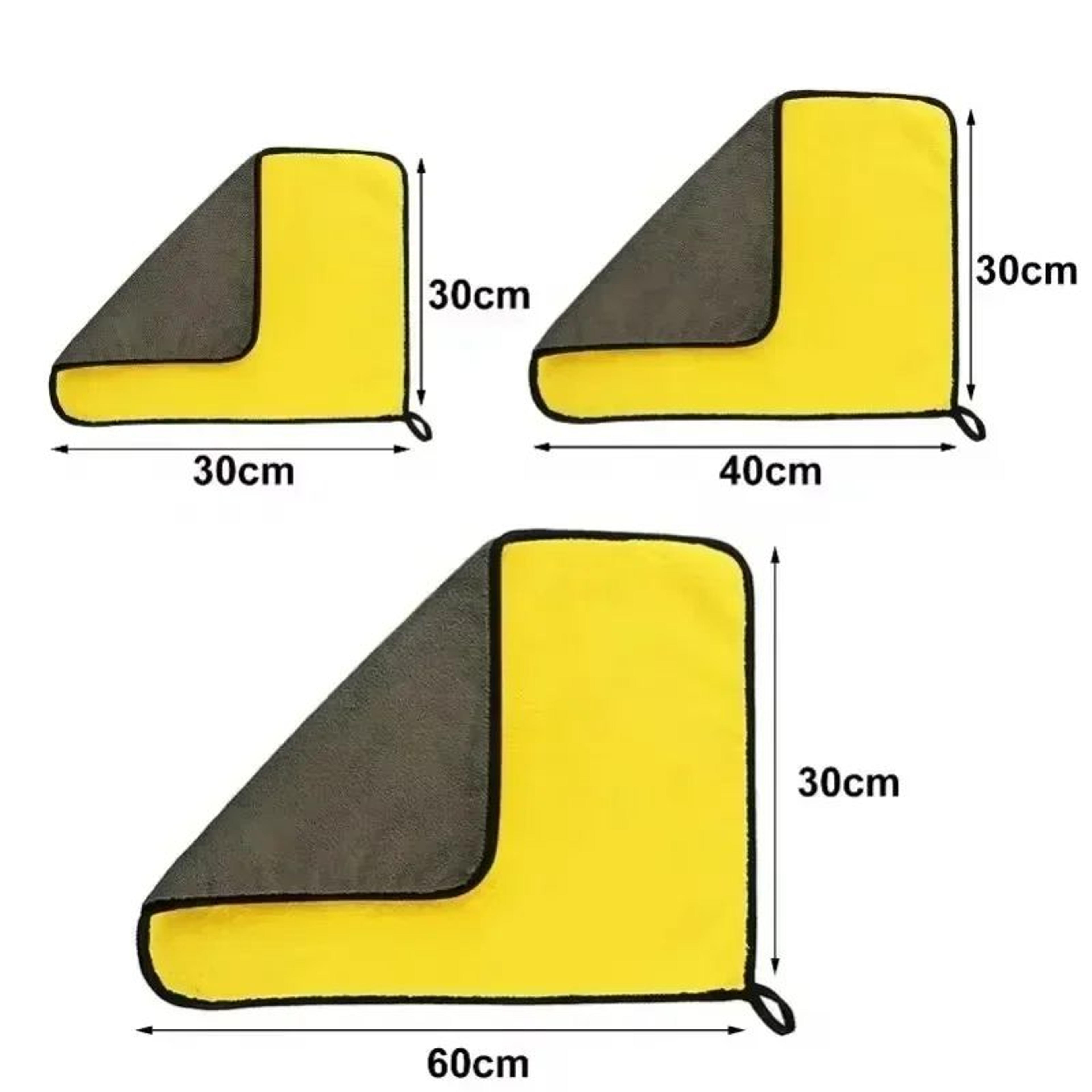 Thick DoubleLayer Microfiber Towels  Soft LintFree Car Drying Cloth For Auto Detailing Glass Window