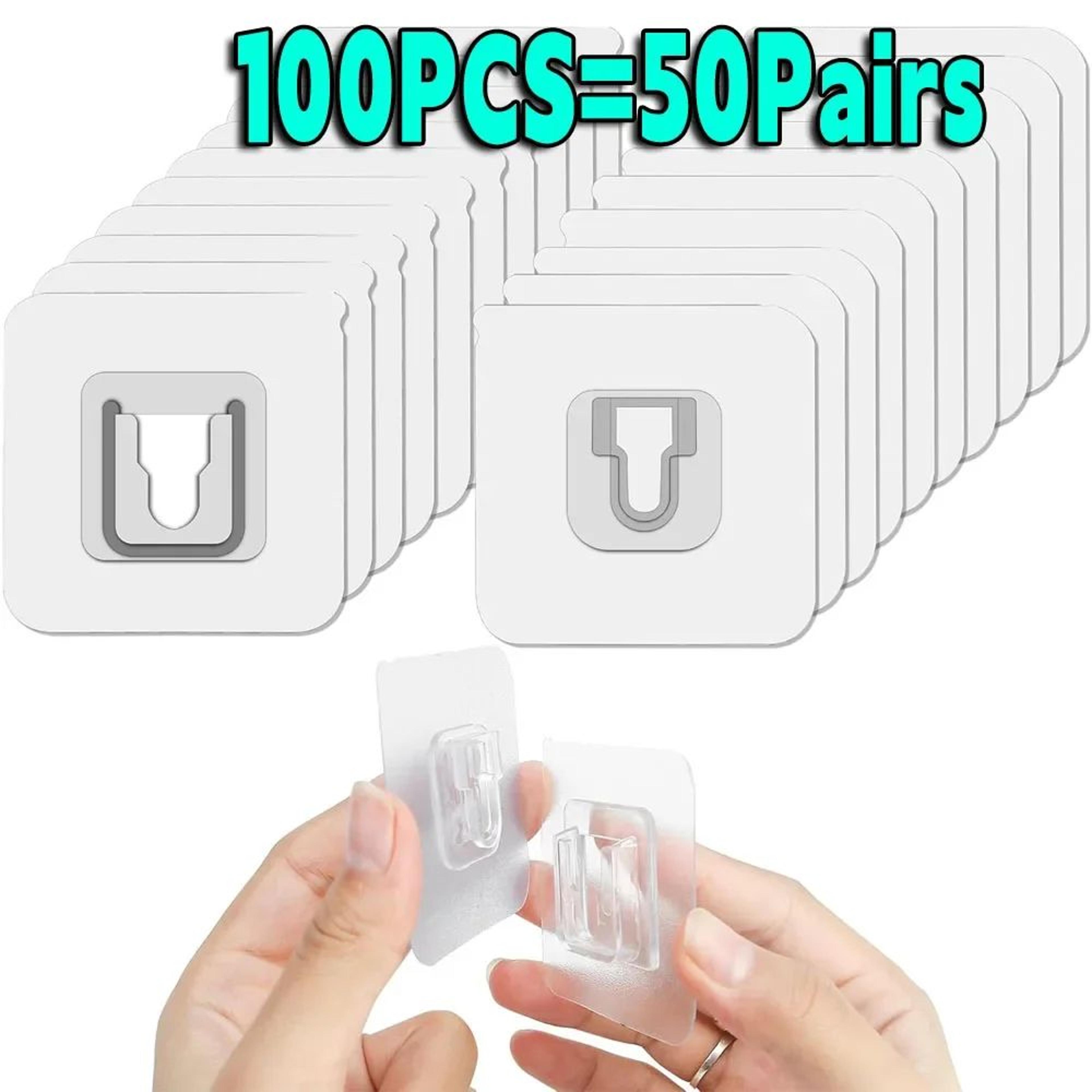 HeavyDuty Transparent Adhesive Wall Hooks  Stainless Steel Waterproof SelfAdhesive Hangers For Kitc 11