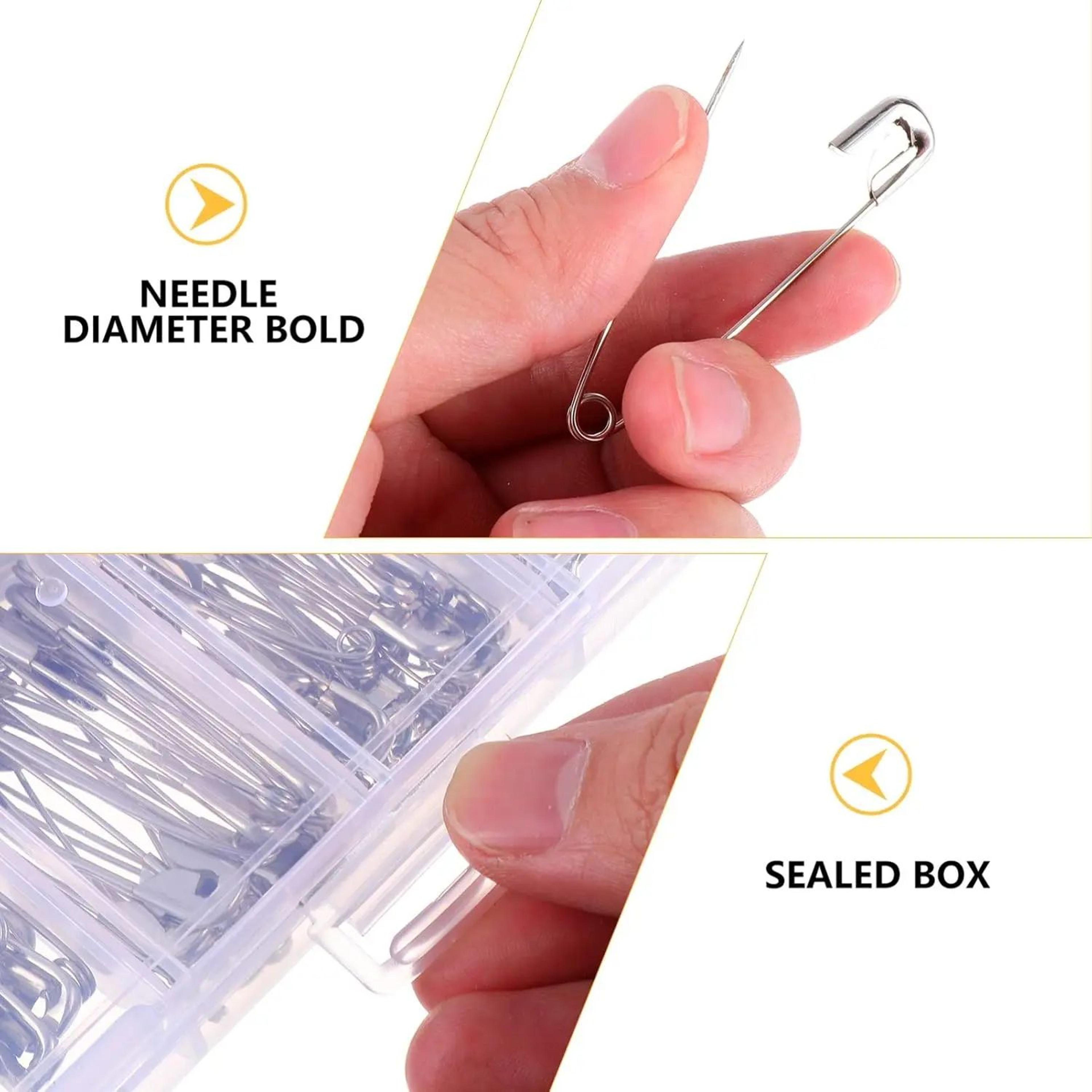 250 Pcs Stainless Steel Safety Pins Set  HeavyDuty DIY Sewing Quilting Craft  Clothing Fastener Acc 3