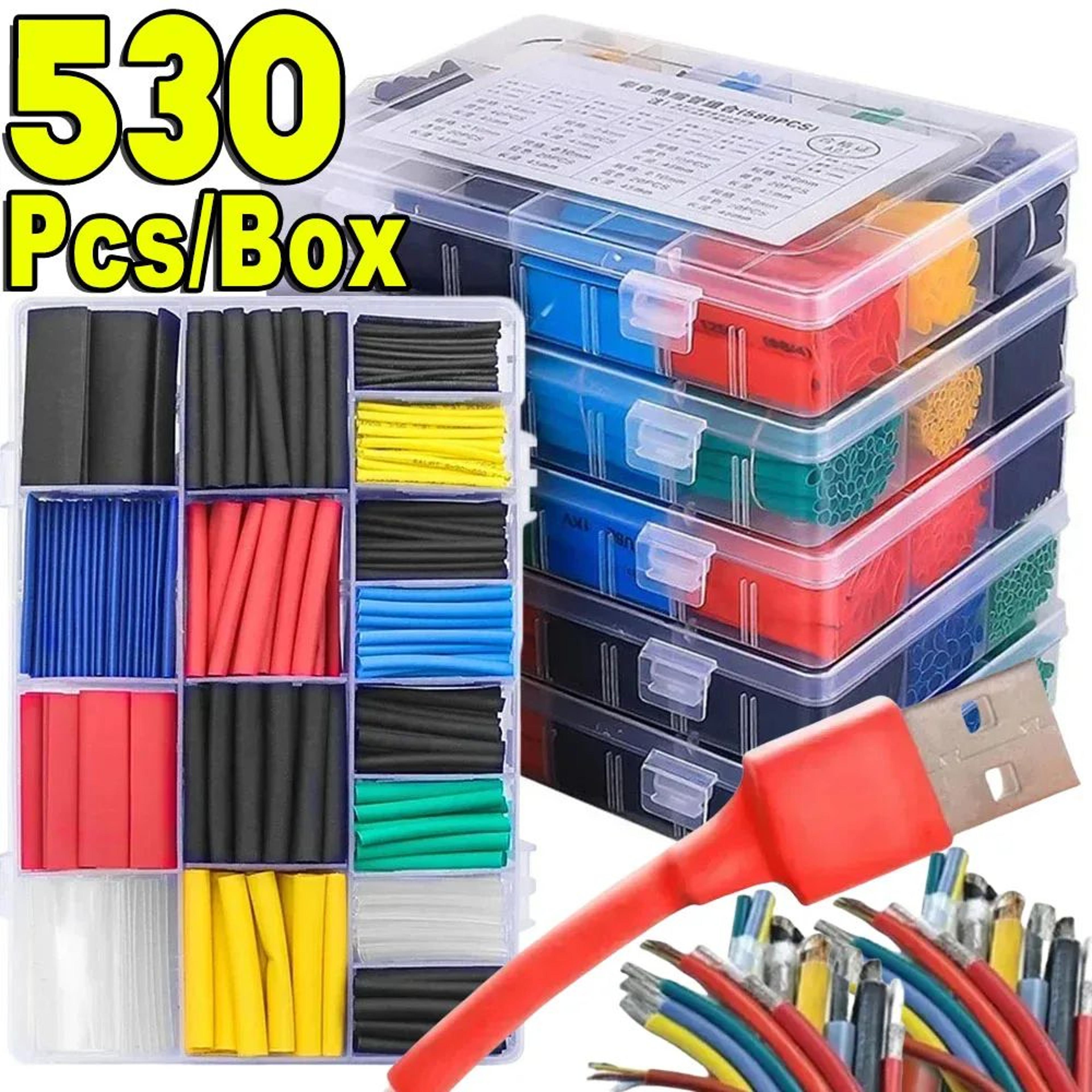 heat shrink tube kit – flame retardant wire insulation sleeves for electrical cable protection & wire repair