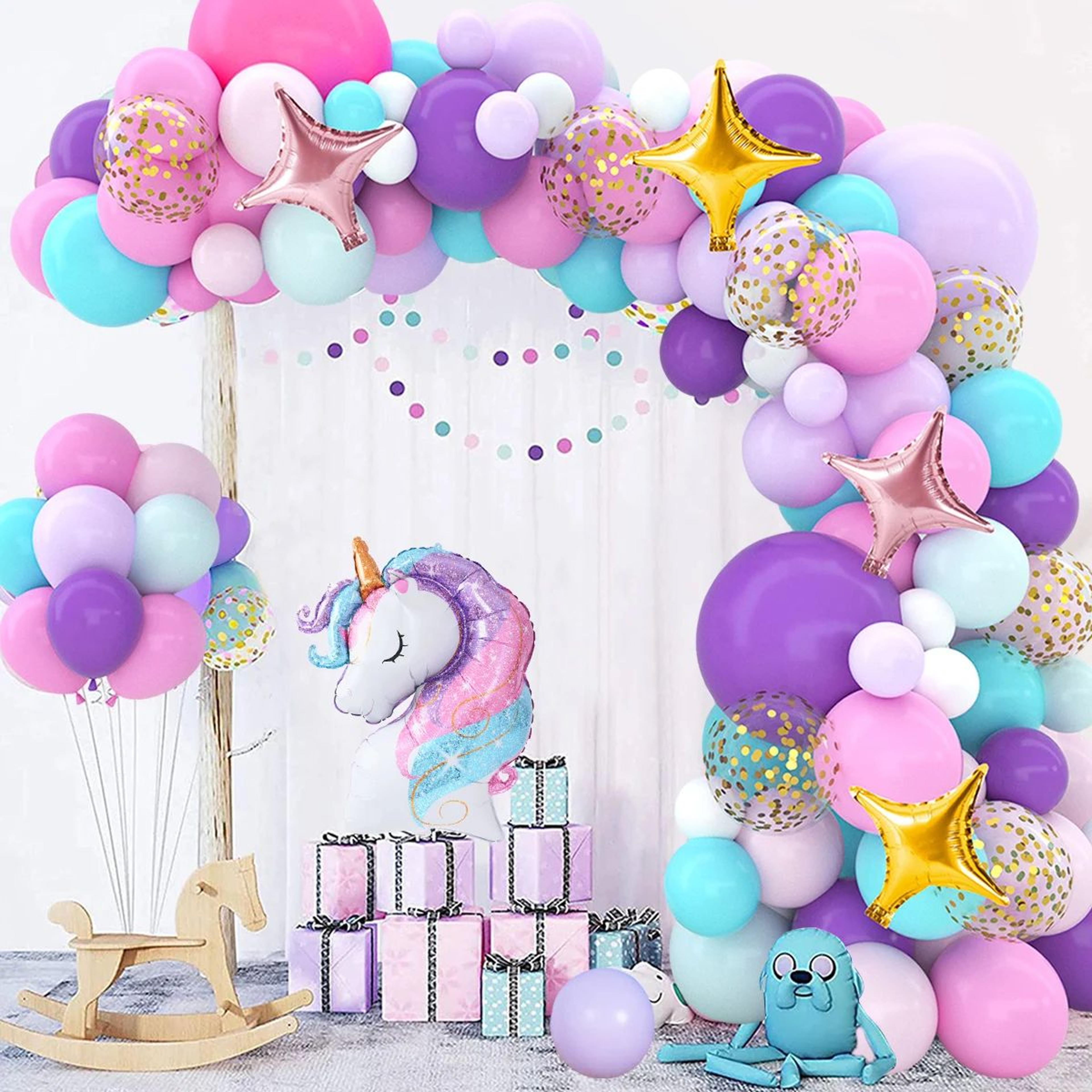 Unicorn Star Rainbow Balloon Garland Arch Kit  Latex Party Balloon Decorations For Birthday Baby Sh 4