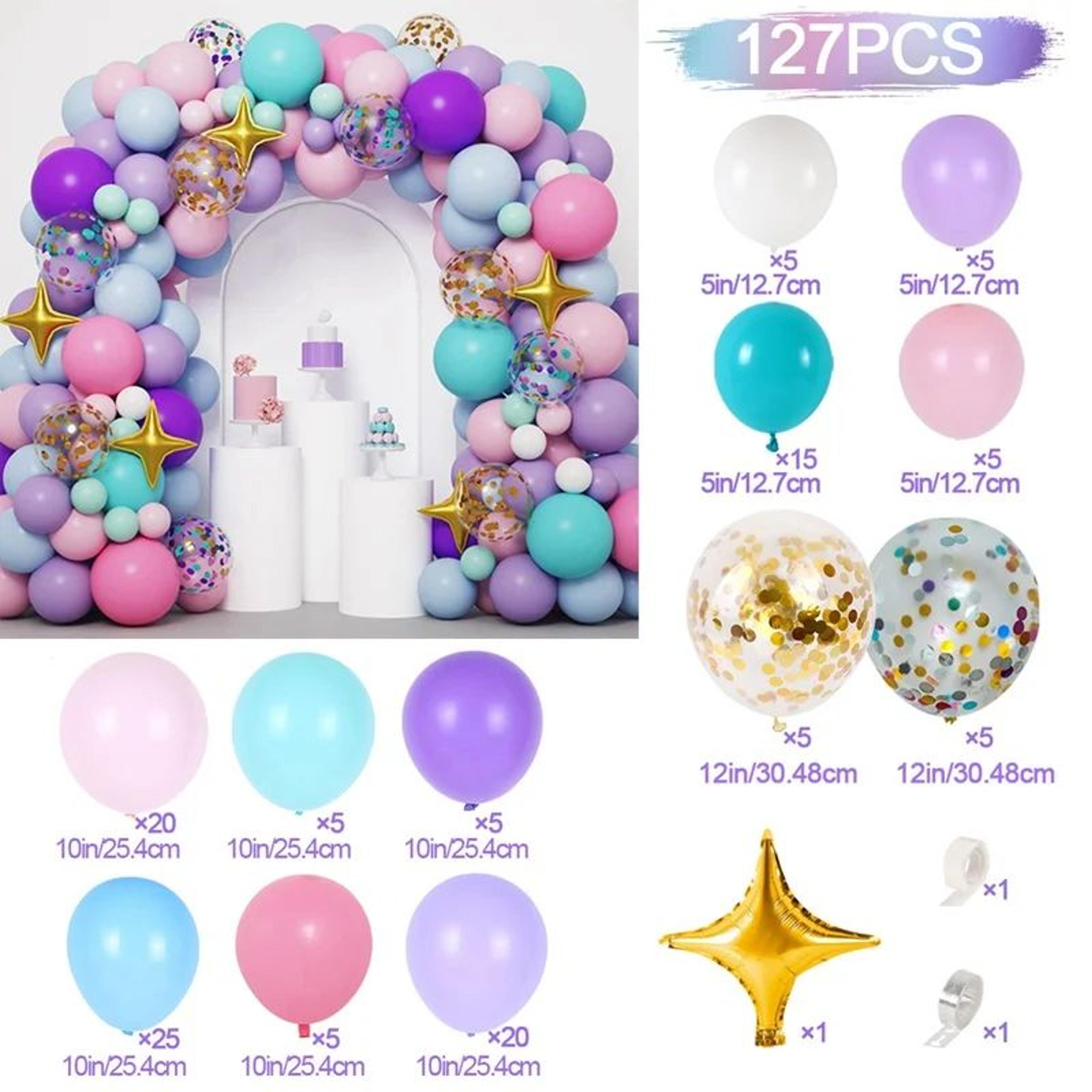 Unicorn Star Rainbow Balloon Garland Arch Kit  Latex Party Balloon Decorations For Birthday Baby Sh 6
