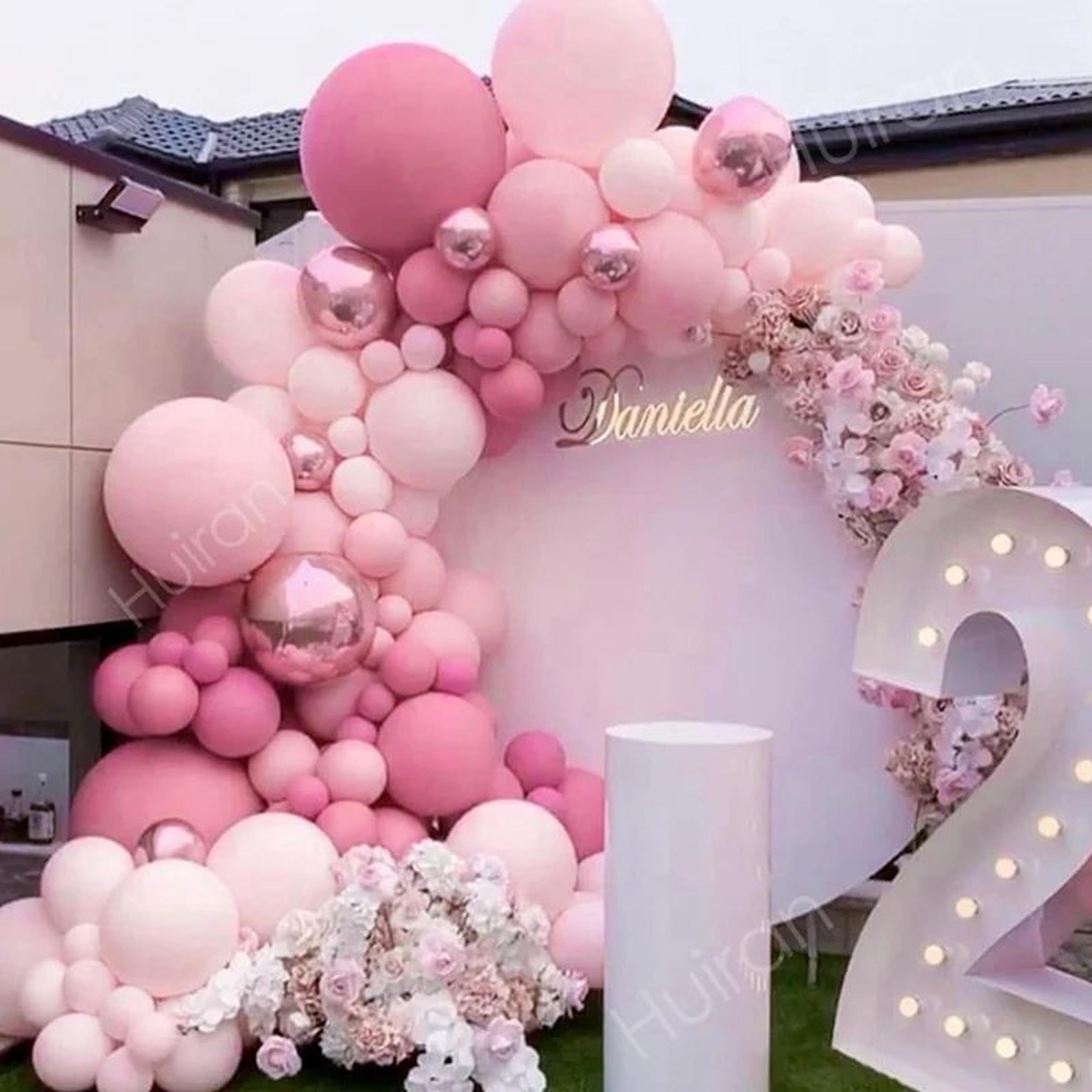 Pink Balloon Garland Arch Kit  Happy Birthday Balloon Decoration For Baby Shower Wedding  Party Sup 4