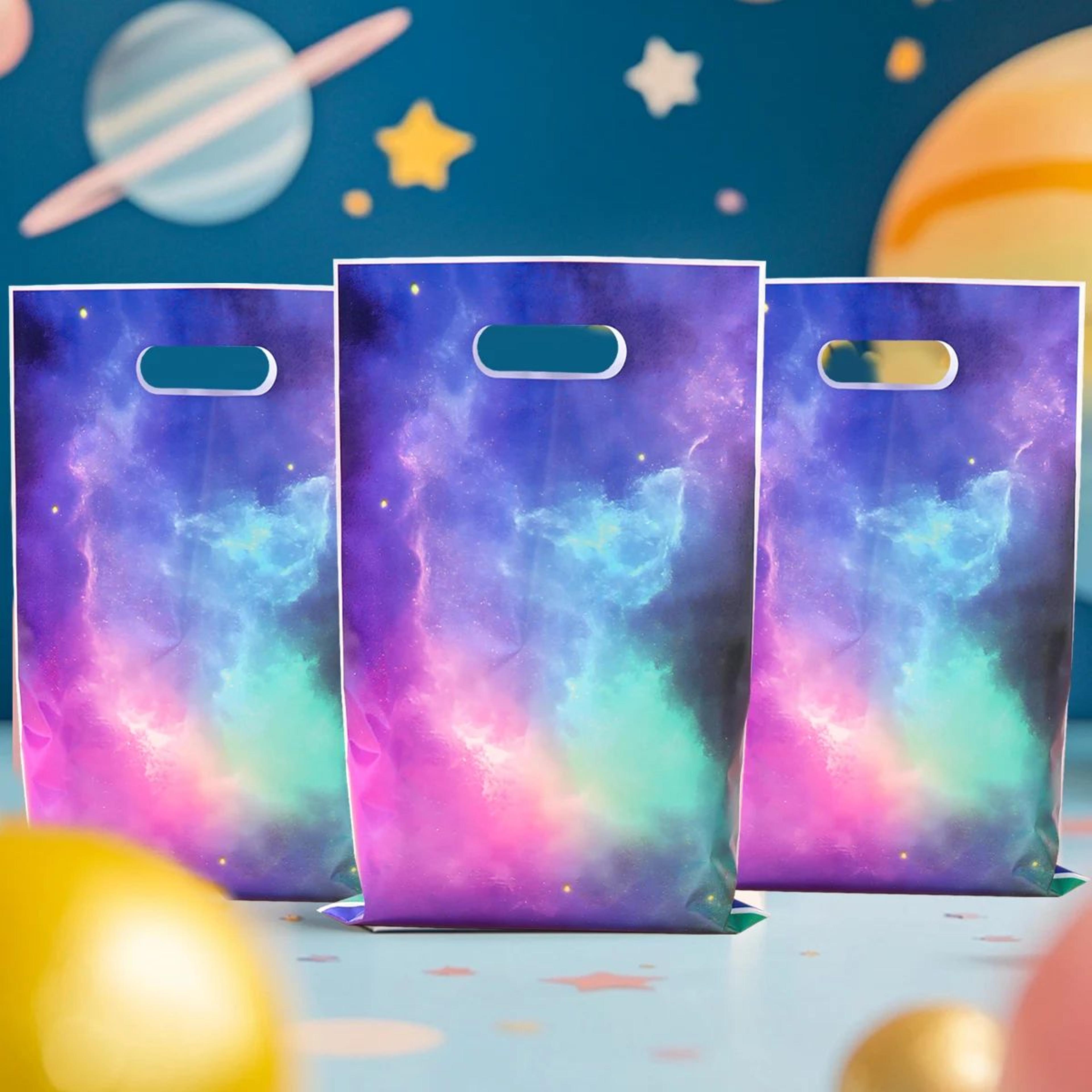 Galaxy Party Gift Bags  Outer Space Candy Treat Bags For Kids Birthday Baby Shower  Party Favor Sup 4