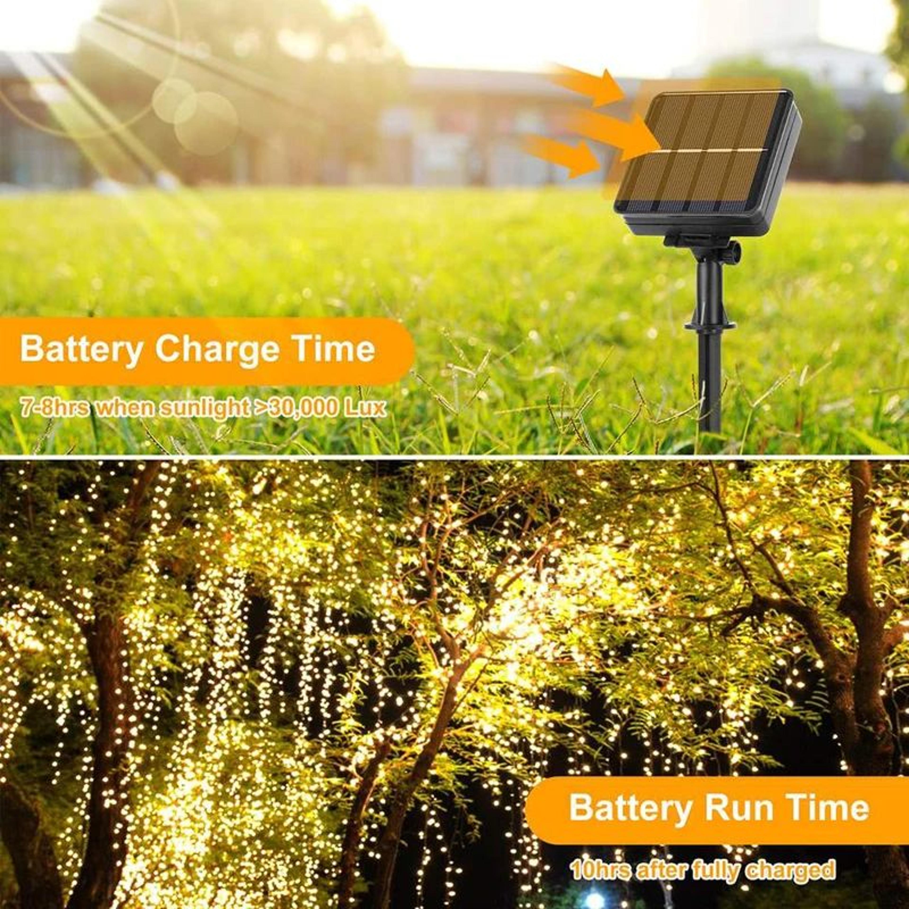 Solar LED Fairy String Lights Outdoor  Waterproof Twinkle Copper Wire Garden Lights For Christmas P 2