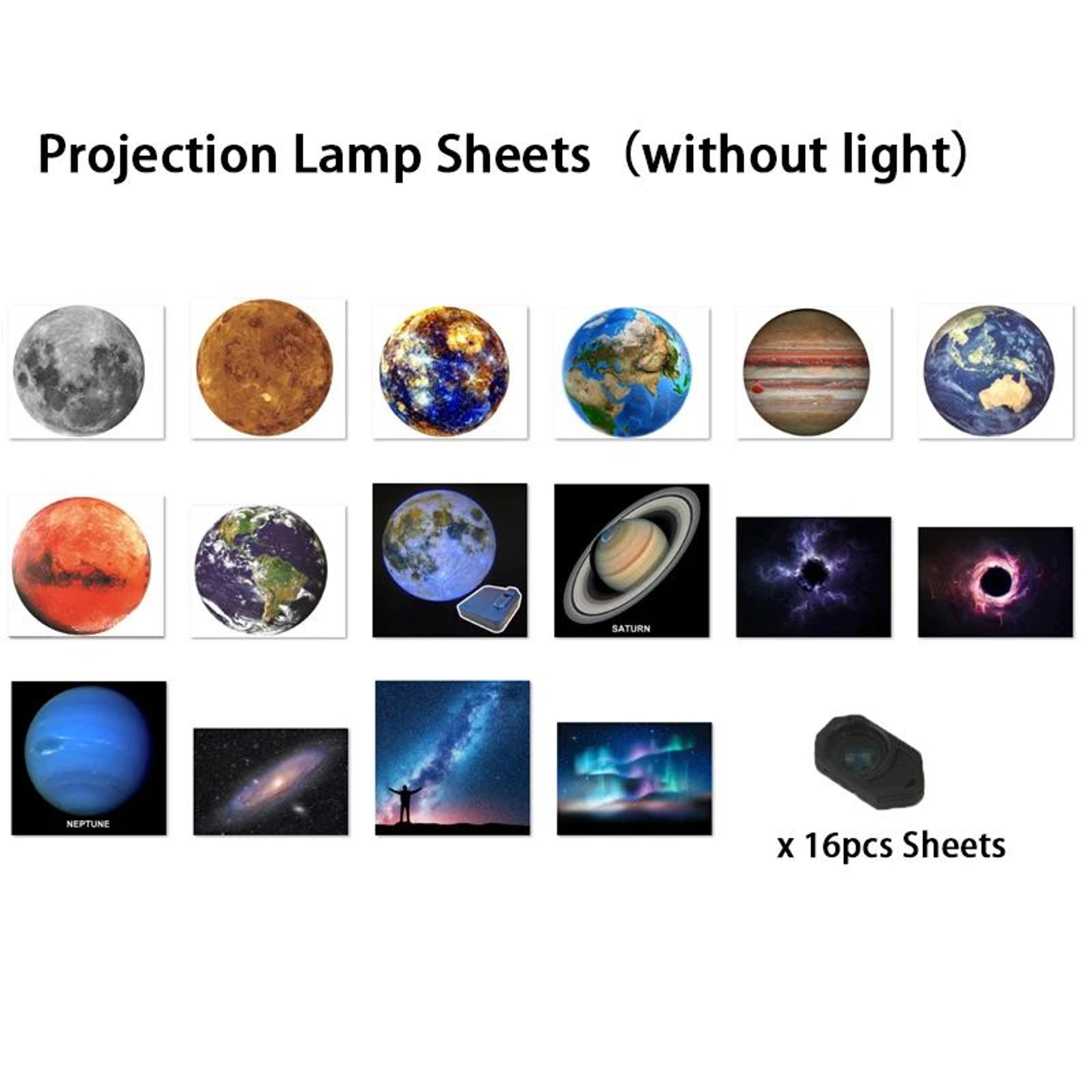16 Pcs Reusable Projection Lamp Slides  Decorative Projector Light Image Sheets For Holiday Party   7