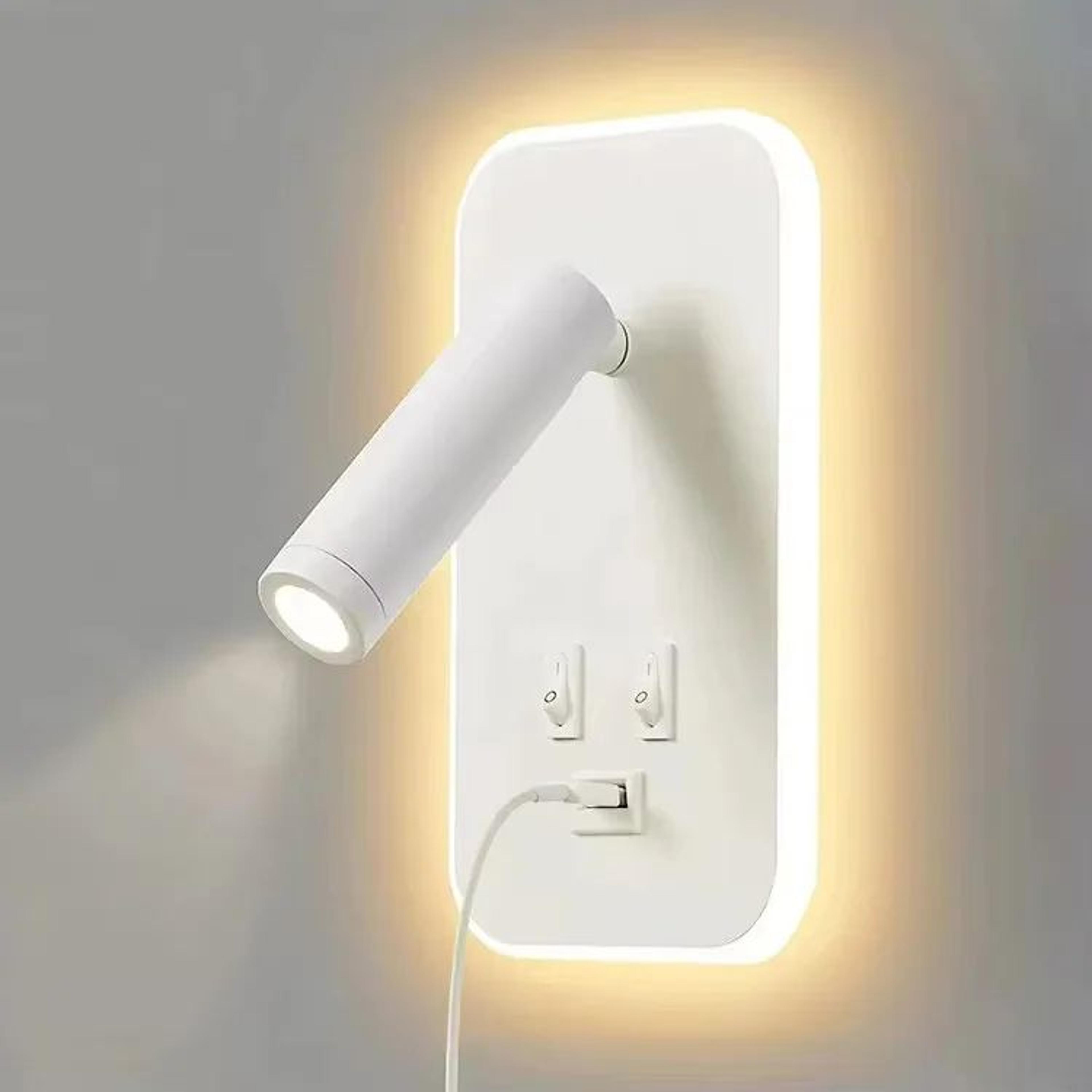 Modern LED Rotating Wall Lamp With USB Charging  13W Adjustable Reading Light For Bedroom Living Ro 7