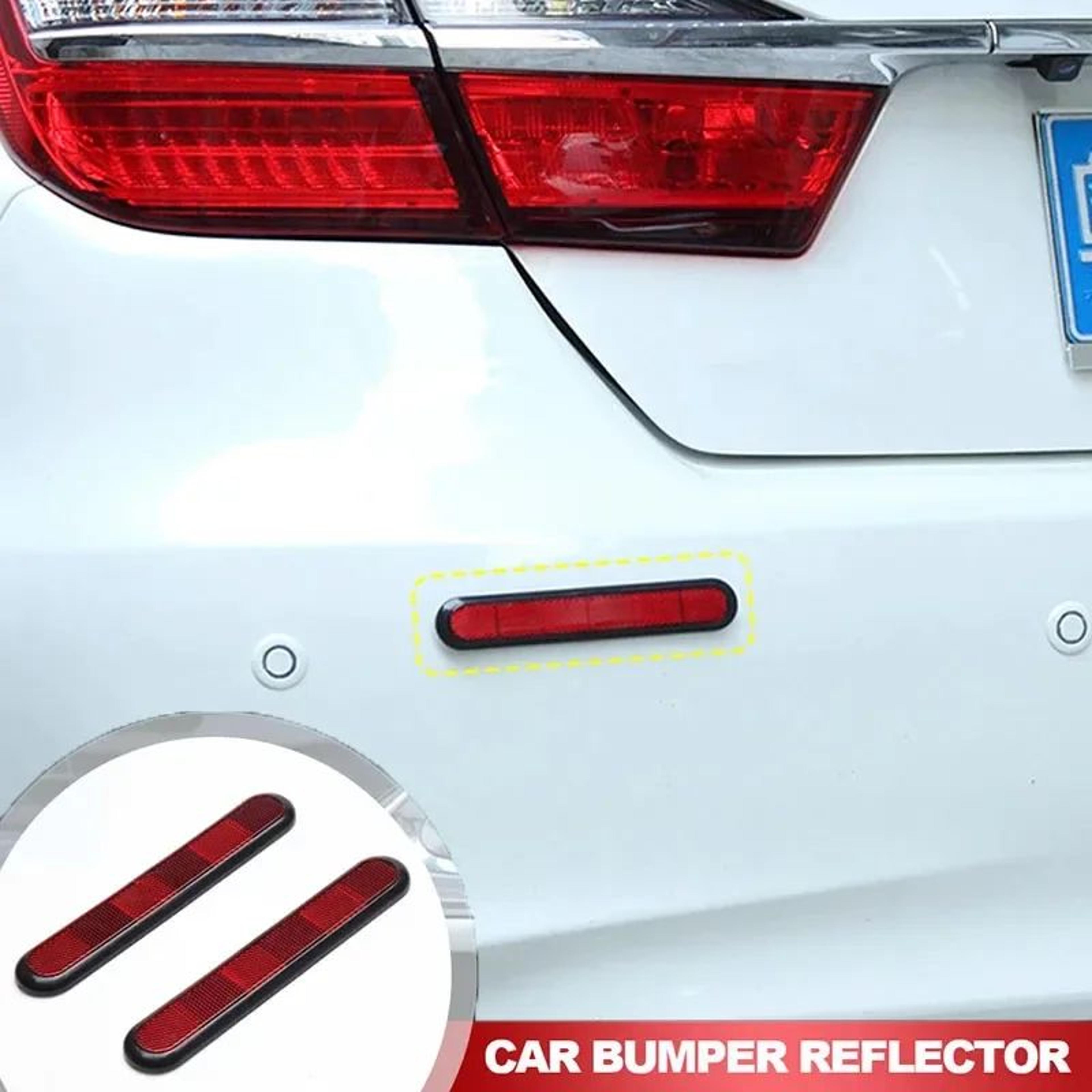 2 Pcs Reflective Car Bumper Reflectors  Universal Motorcycle Front Fork Safety Reflector Stickers F 0
