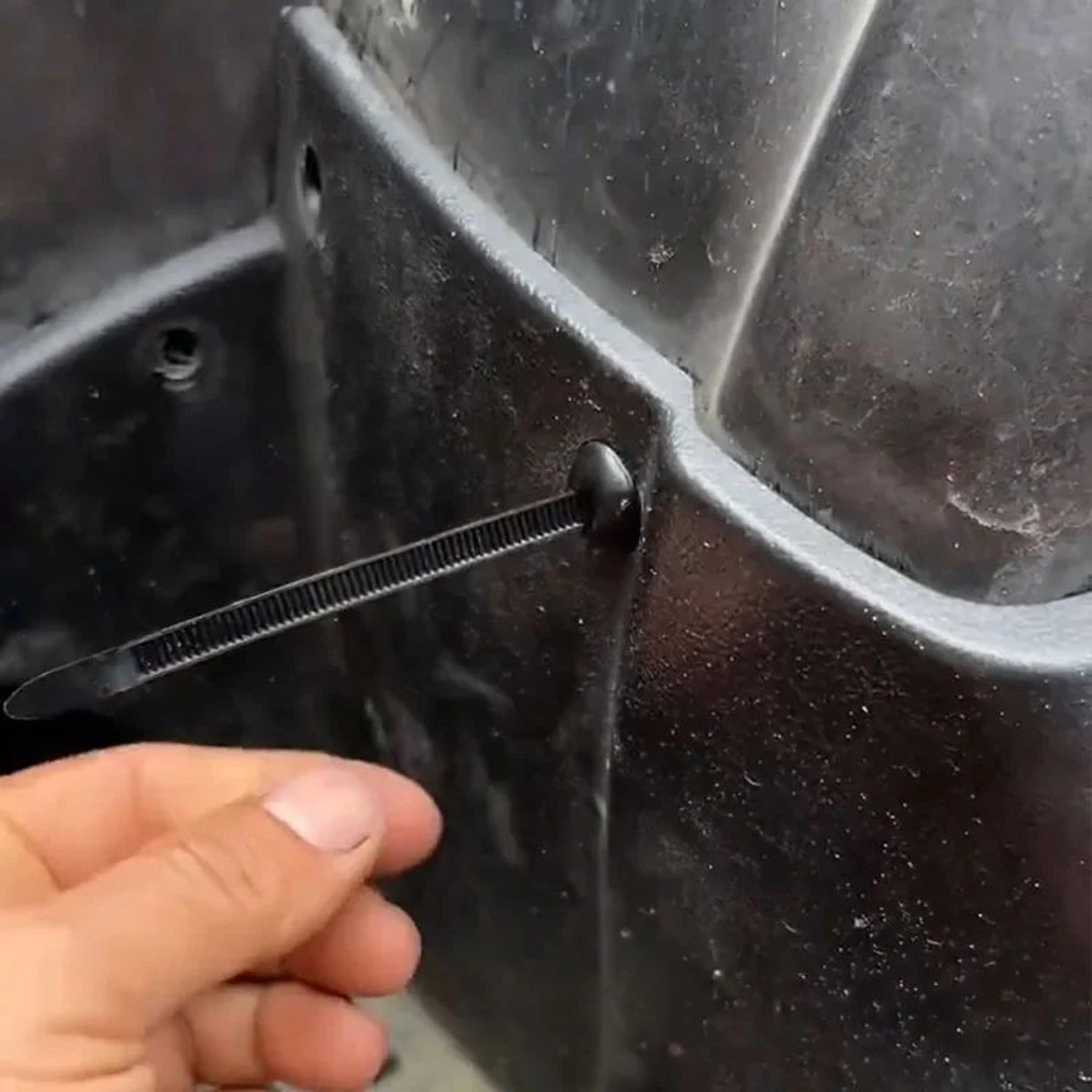 Universal Nylon Cable Tie Buckle Fasteners  SelfLocking Automotive Push Mount Zip Ties For Car Pane 4
