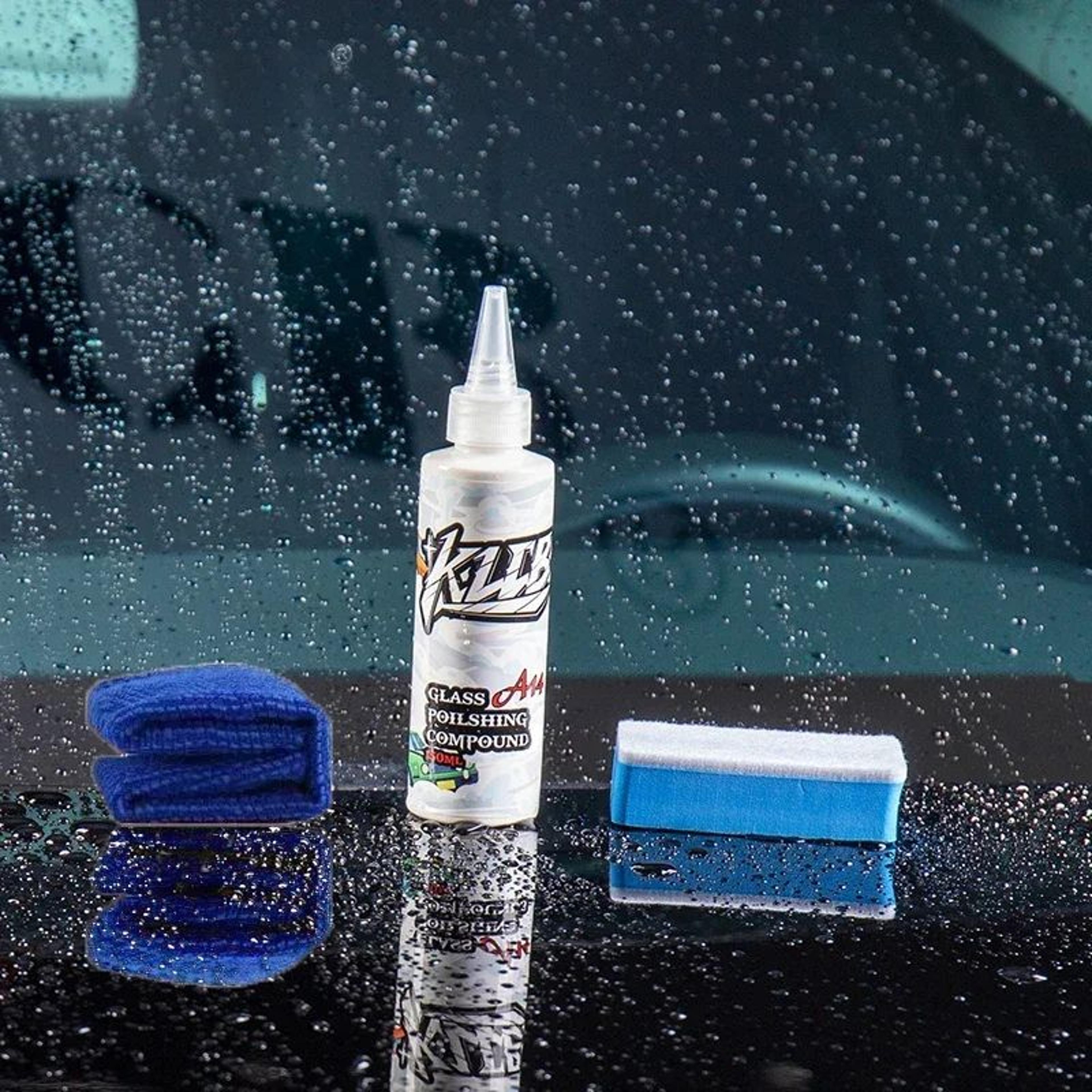 Car Windshield Glass Polishing Agent  Cerium Oxide Scratch Remover Water Spot  Oil Film Cleaner Wit 2