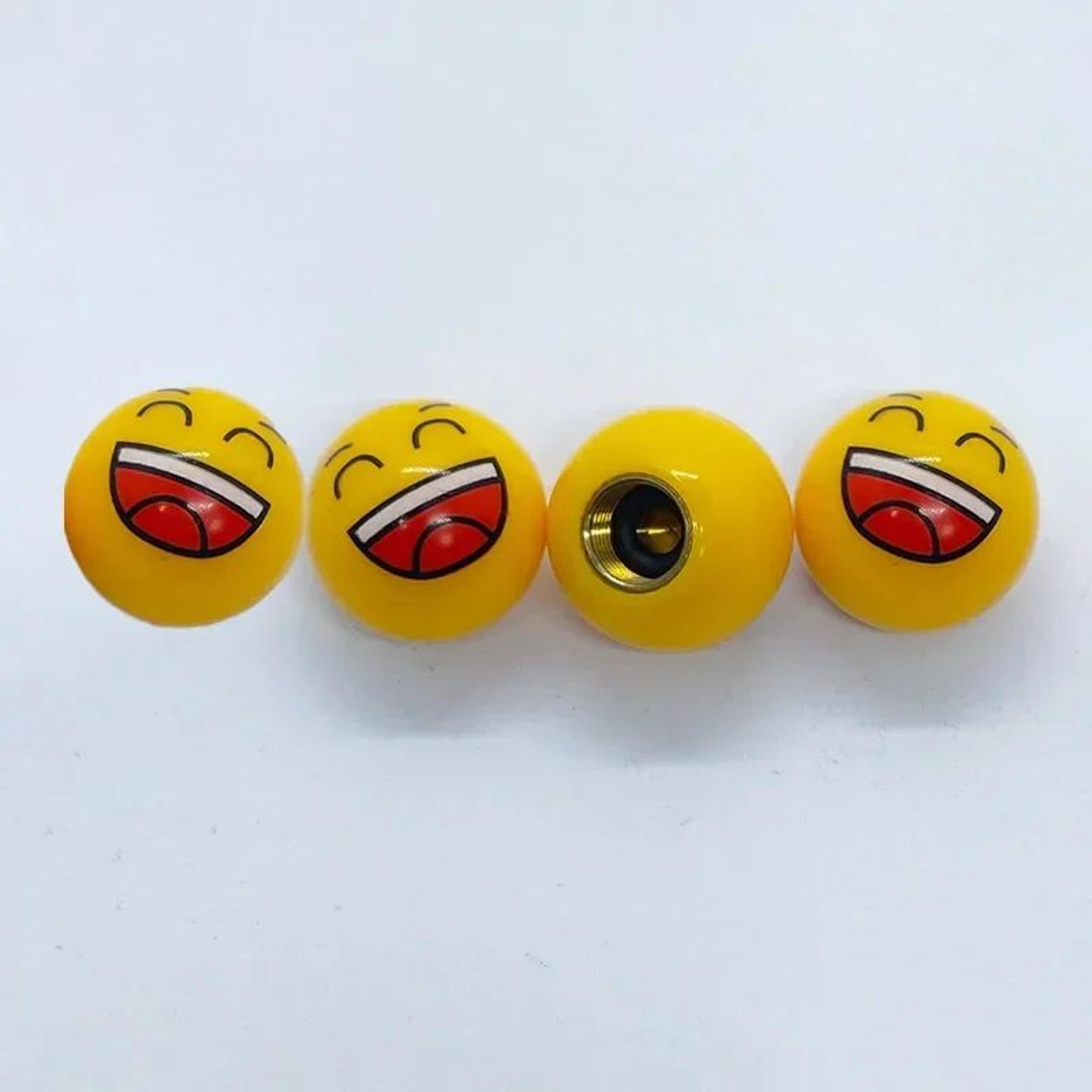 Creative Emoji Tire Valve Caps  Universal ABS Dustproof AntiLeak Valve Stem Covers For Cars  Motorc 10