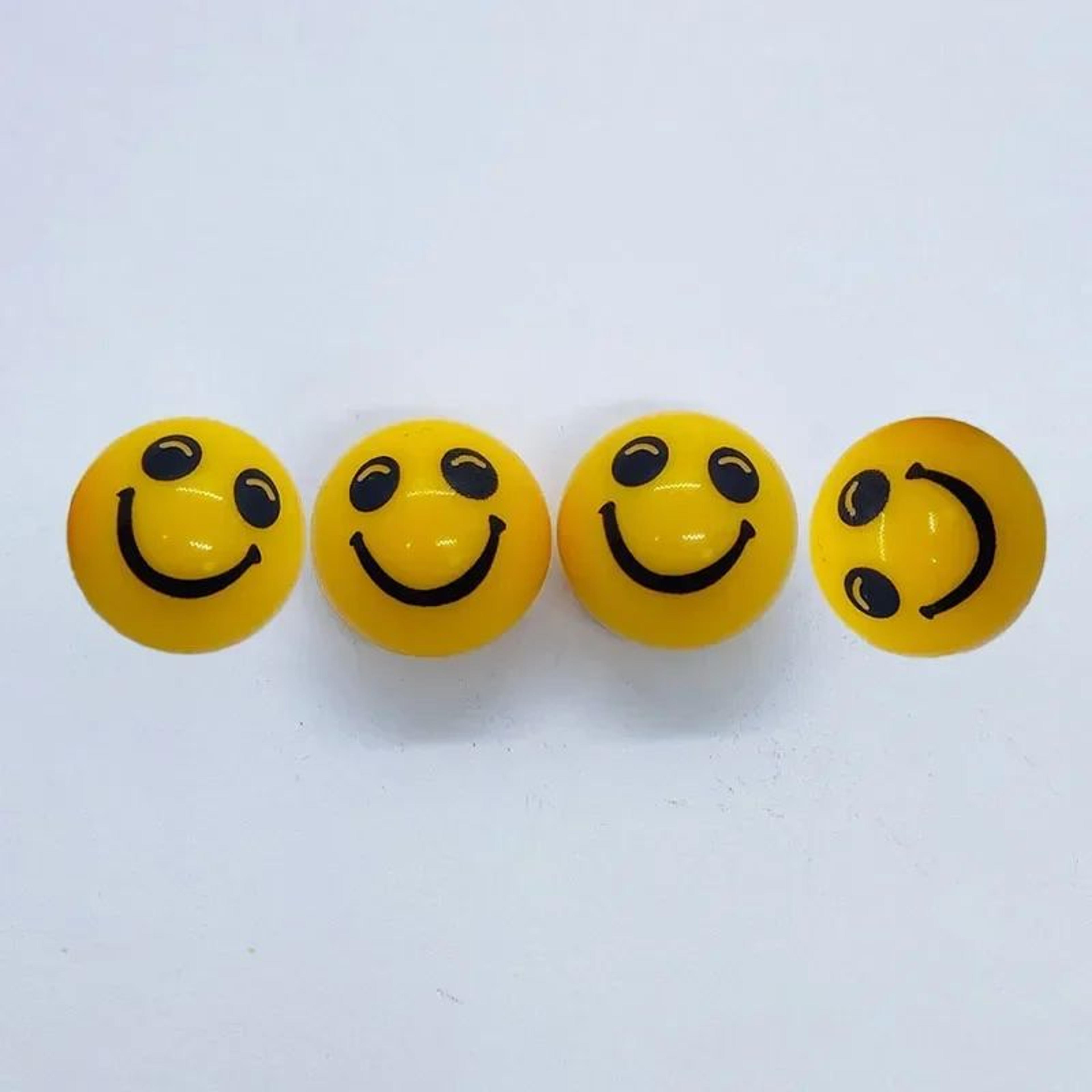 Creative Emoji Tire Valve Caps  Universal ABS Dustproof AntiLeak Valve Stem Covers For Cars  Motorc 12