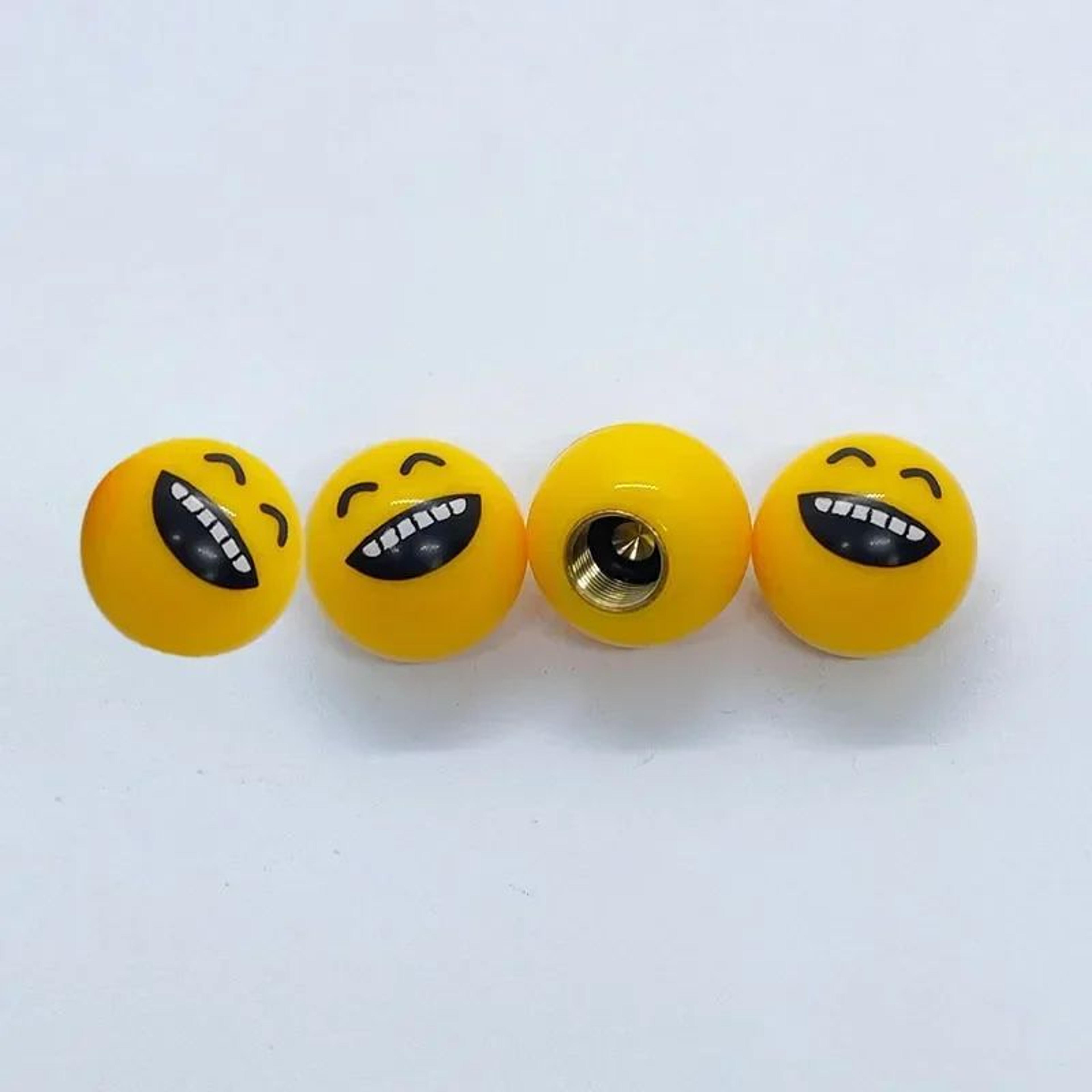 Creative Emoji Tire Valve Caps  Universal ABS Dustproof AntiLeak Valve Stem Covers For Cars  Motorc 14