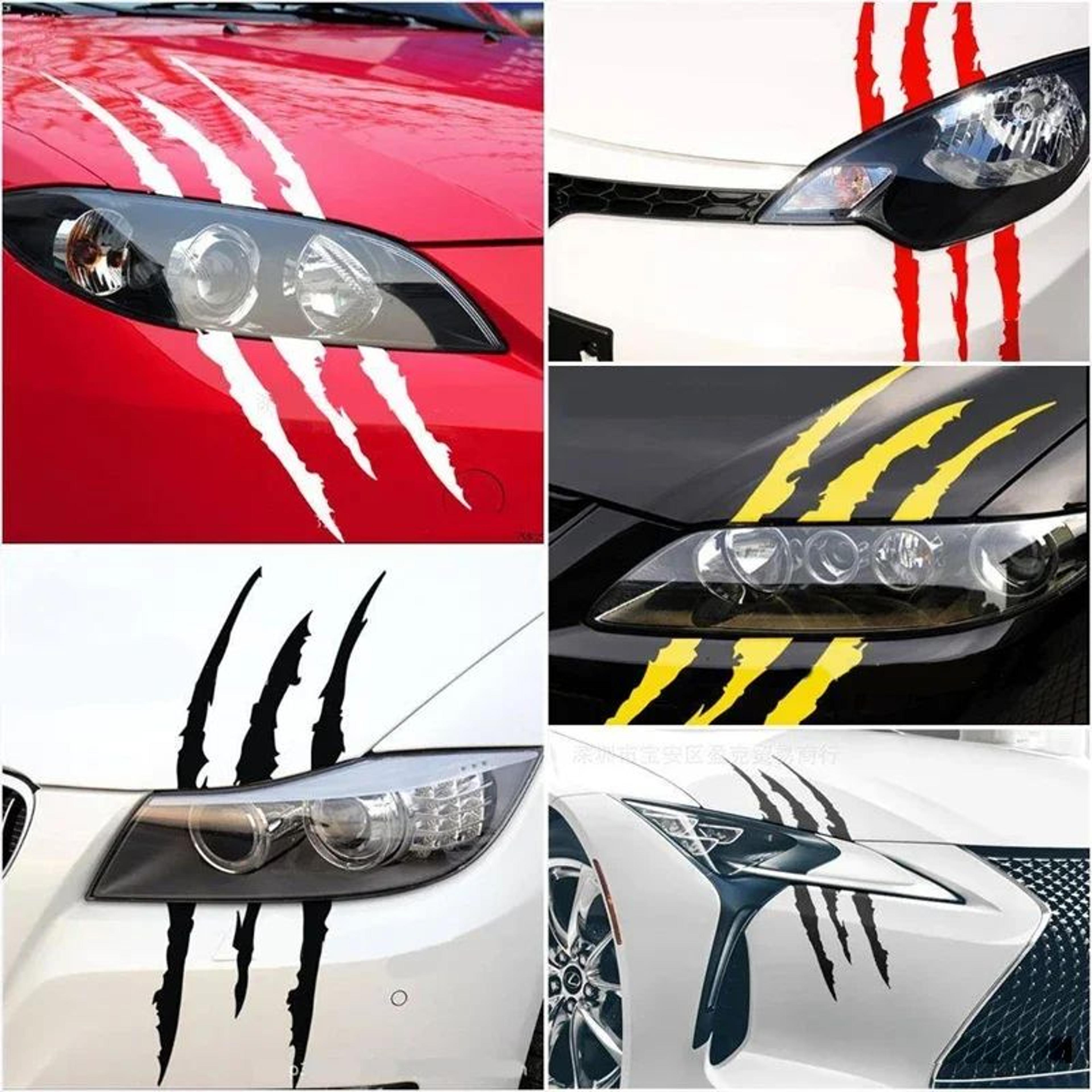Ghost Claw Reflective Headlight Eyebrow Car Stickers  Creative ScratchStyle Vinyl Decals For Cars S 0