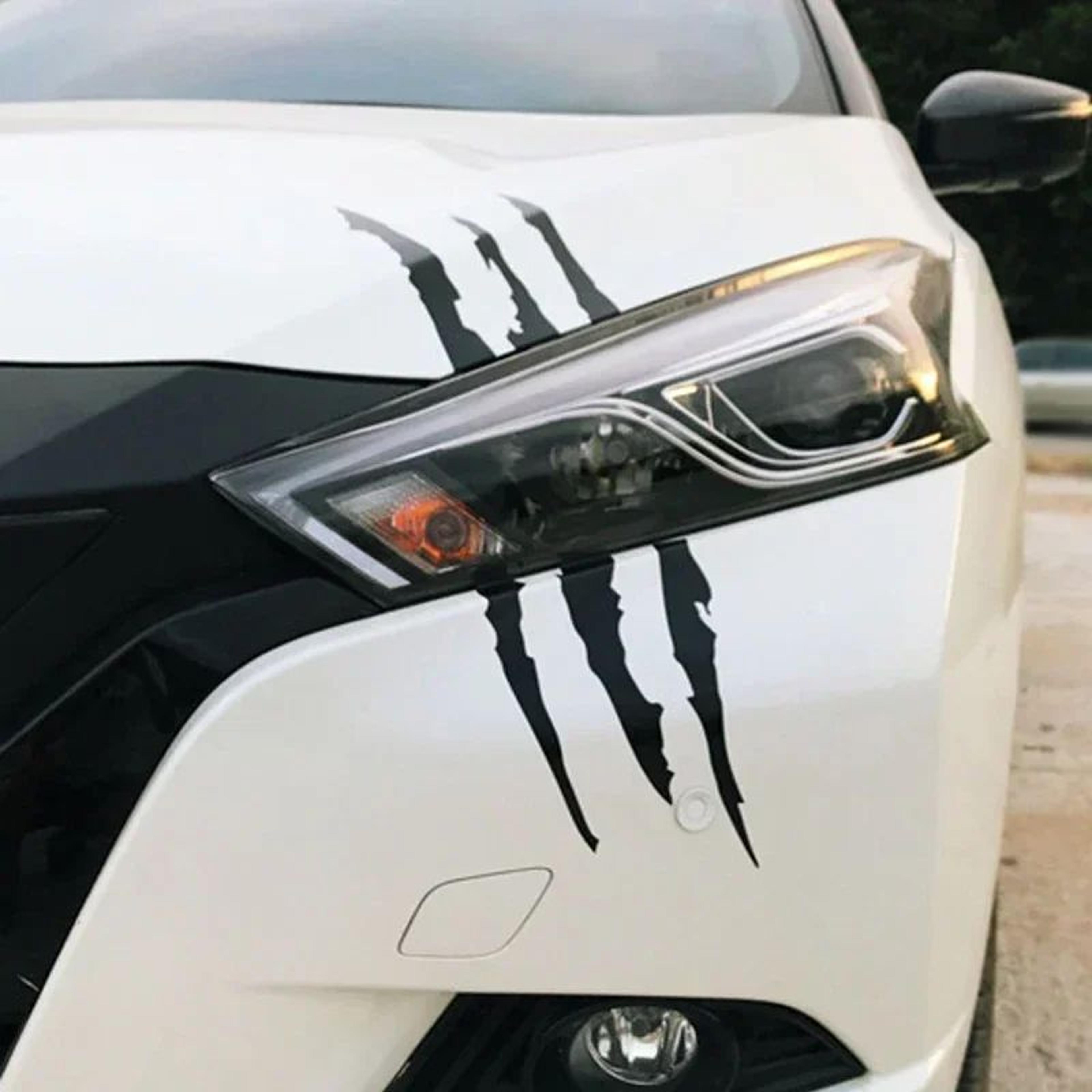 Ghost Claw Reflective Headlight Eyebrow Car Stickers  Creative ScratchStyle Vinyl Decals For Cars S 4