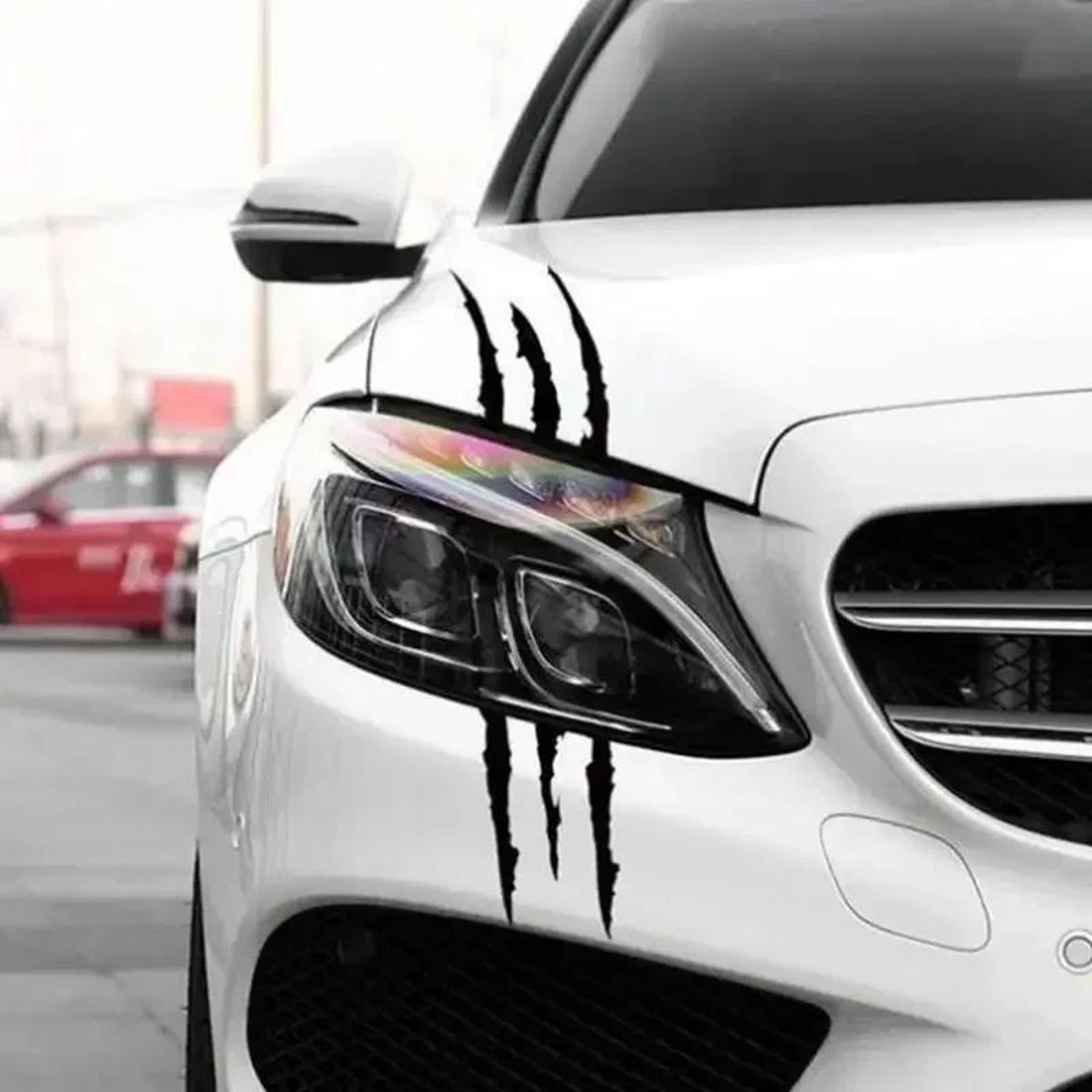 Ghost Claw Reflective Headlight Eyebrow Car Stickers  Creative ScratchStyle Vinyl Decals For Cars S 6