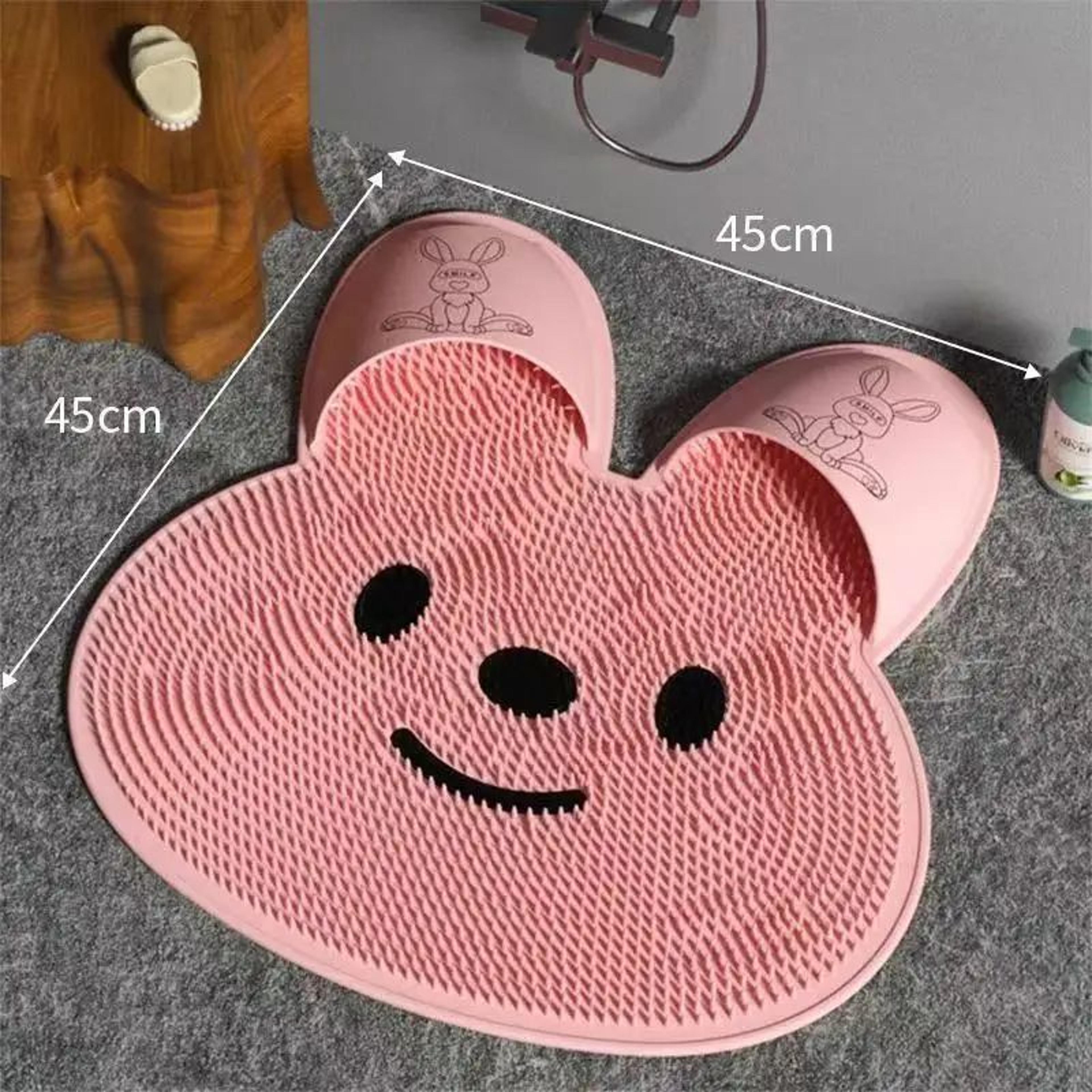 Silicone Foot Scrubber Shower Mat  NonSlip TPR Foot Massage  Cleaning Mat For Bathroom  Shower 9