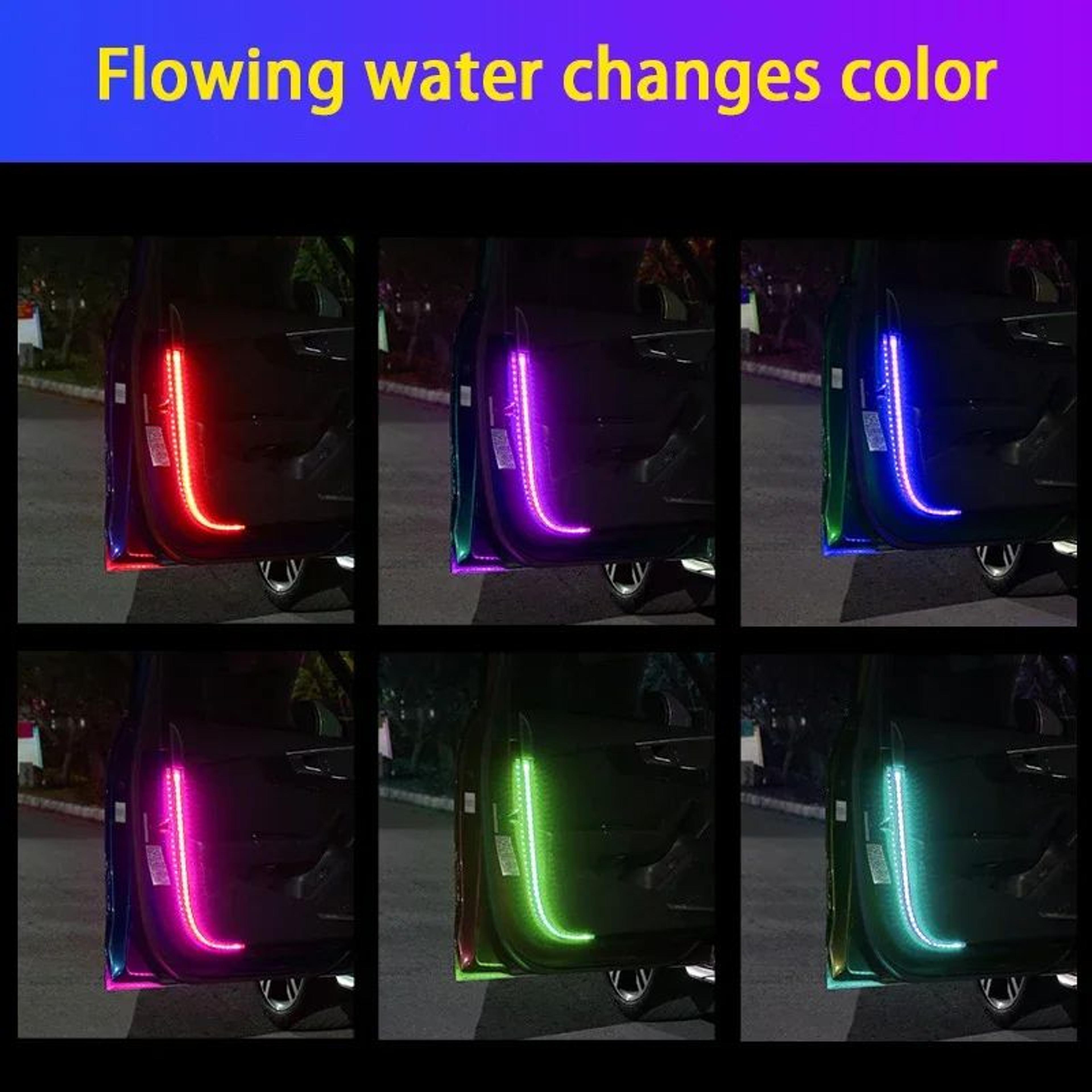 12V LED Car Door Warning Light  Wireless Flashing AntiRear End Collision Safety Door Light With Pha 1