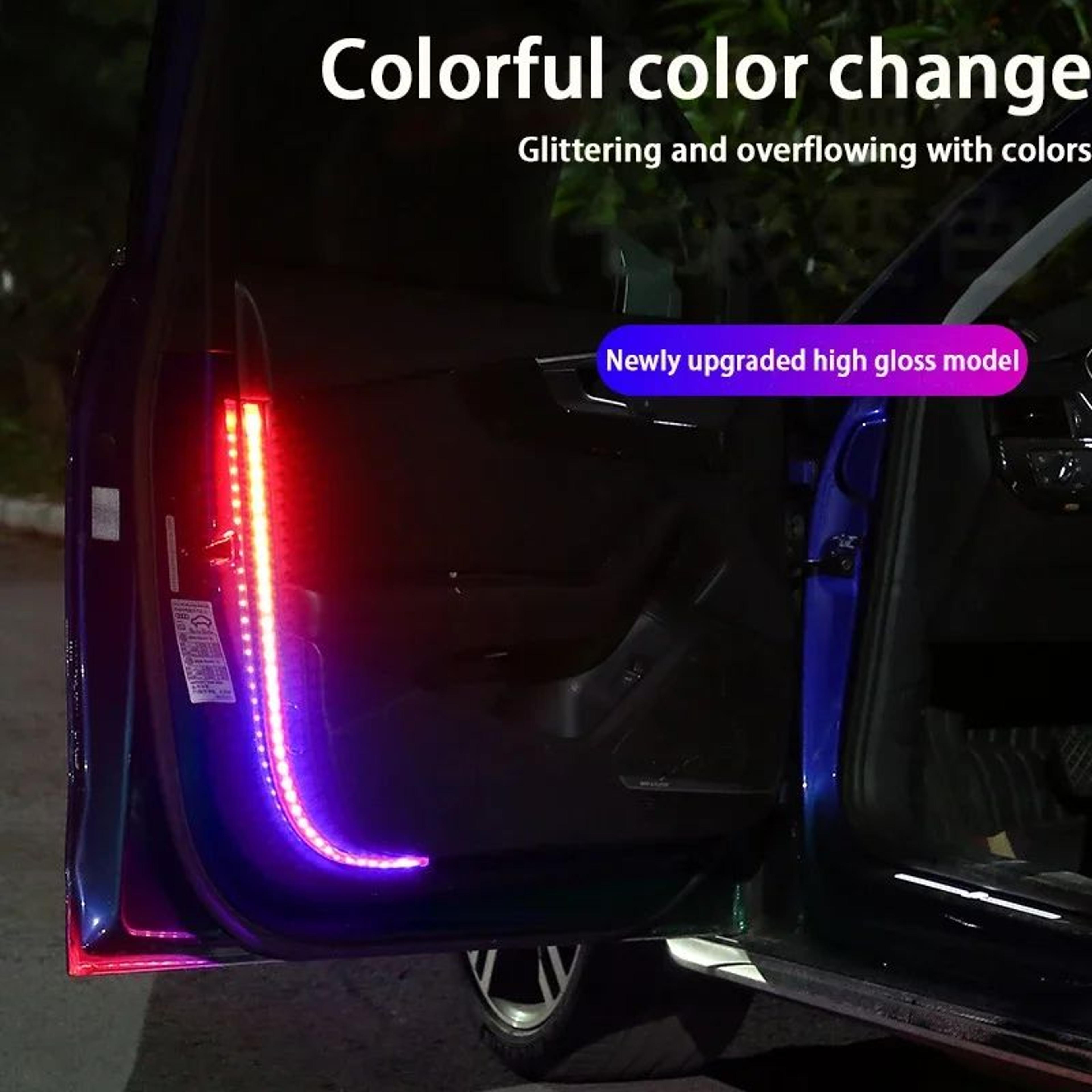 12V LED Car Door Warning Light  Wireless Flashing AntiRear End Collision Safety Door Light With Pha 3