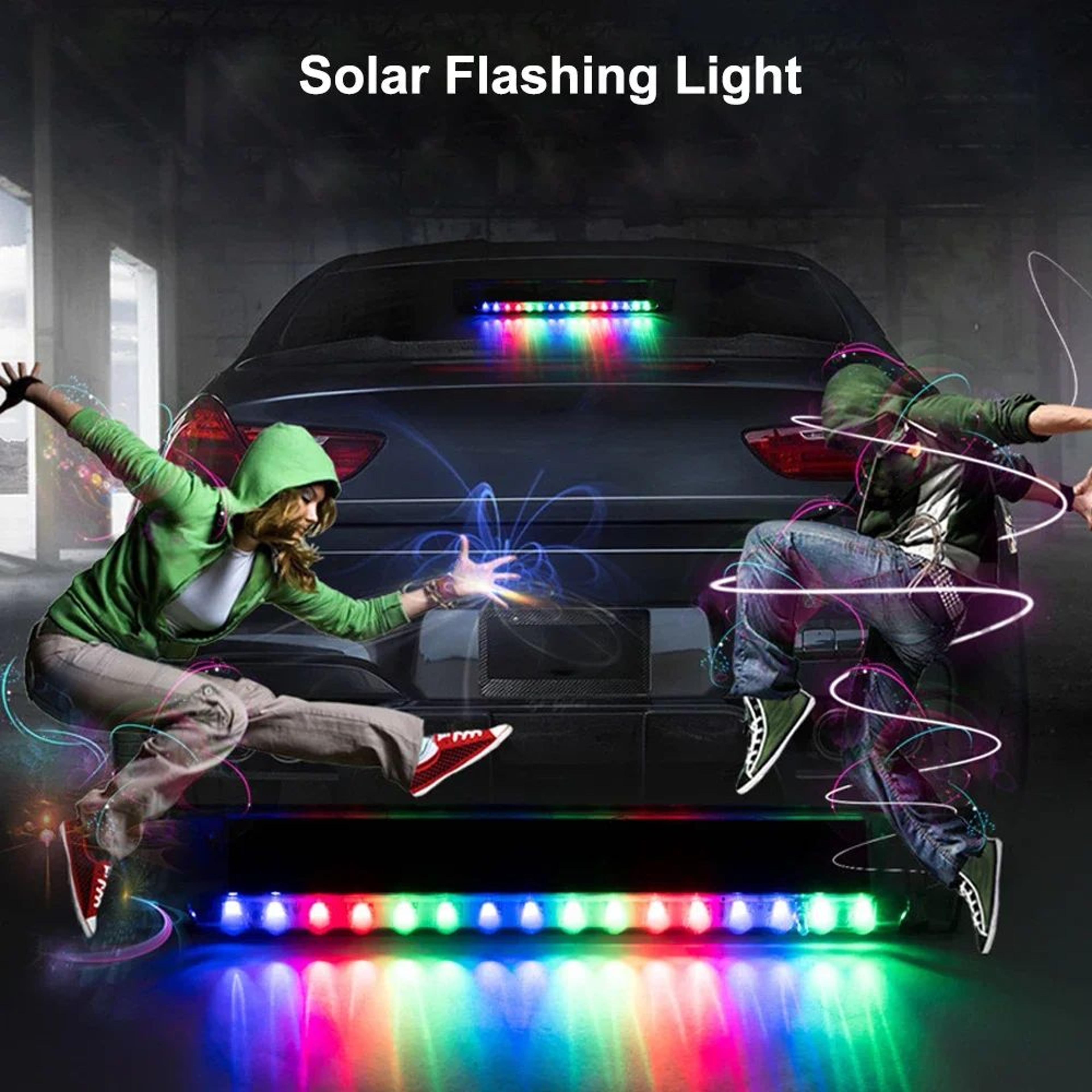 16 LED Solar Car Alarm Warning Strobe Light Universal AntiCollision Burglar Flash Security Lamp For 5
