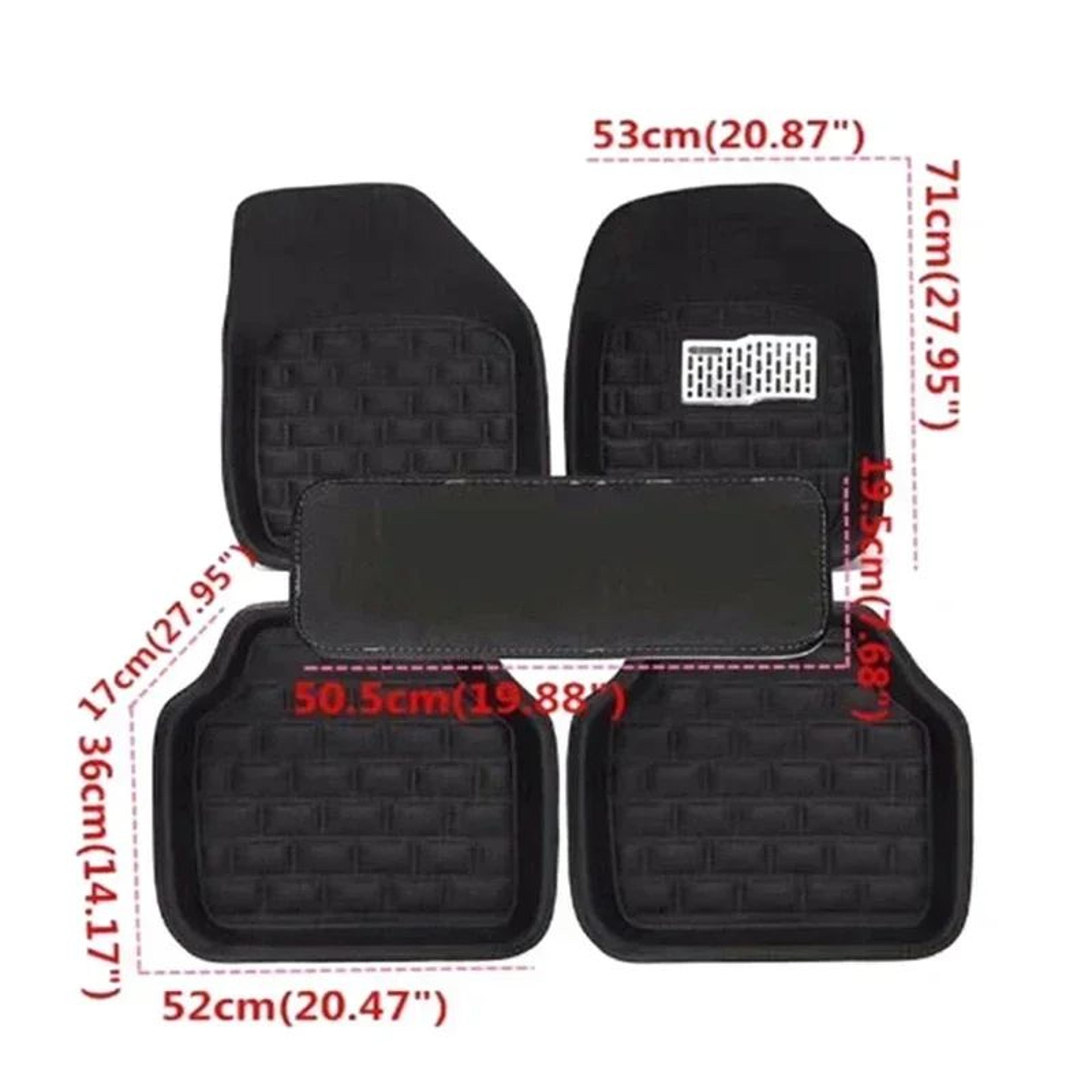 Universal PU Leather Car Floor Mats Set  Waterproof AntiSlip 5Pc Interior Floor Liners For Most 5Se 3