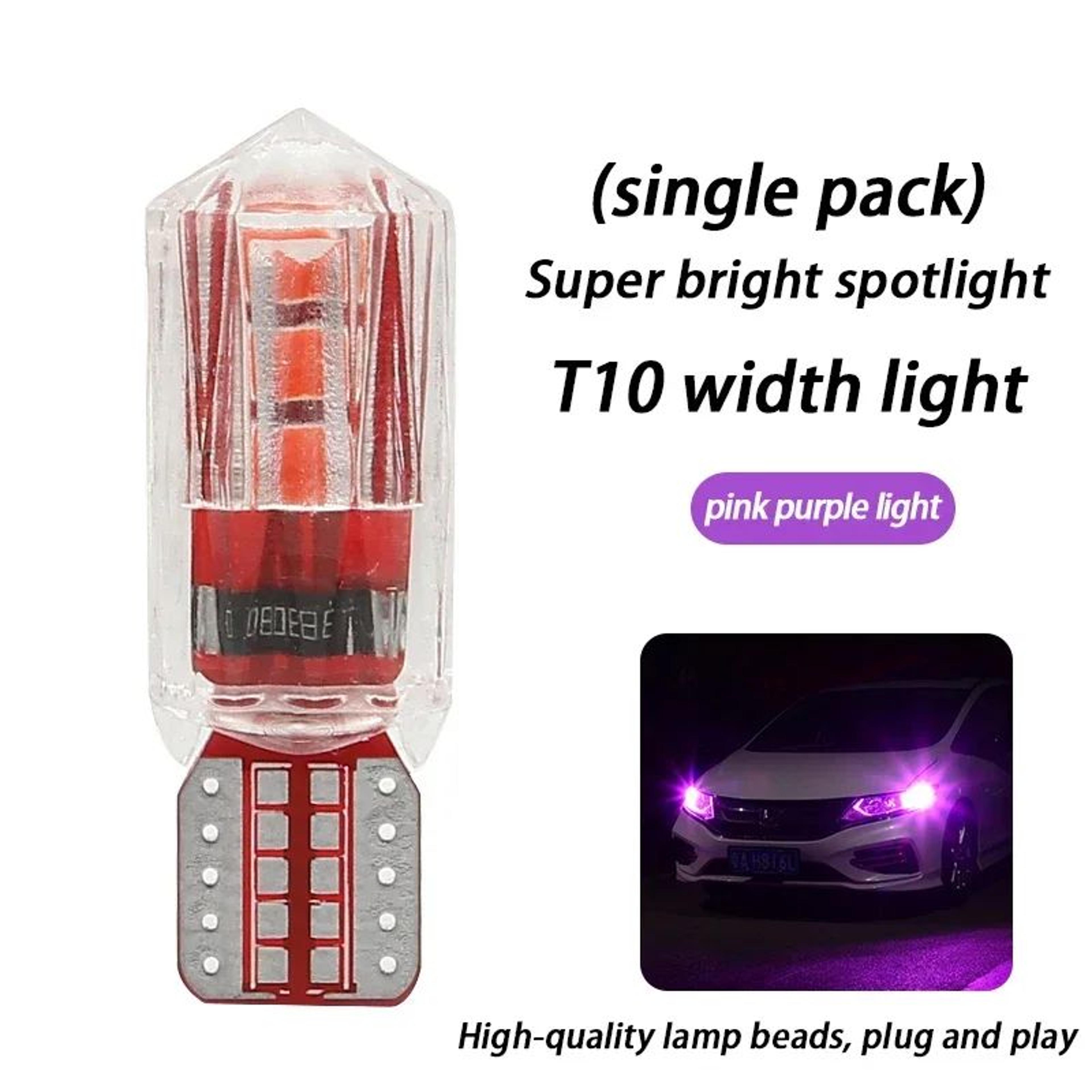 T10 Ice Blue LED Car Bulb  Super Bright 12V PlugandPlay Interior License Plate Reading  Clearance L 9