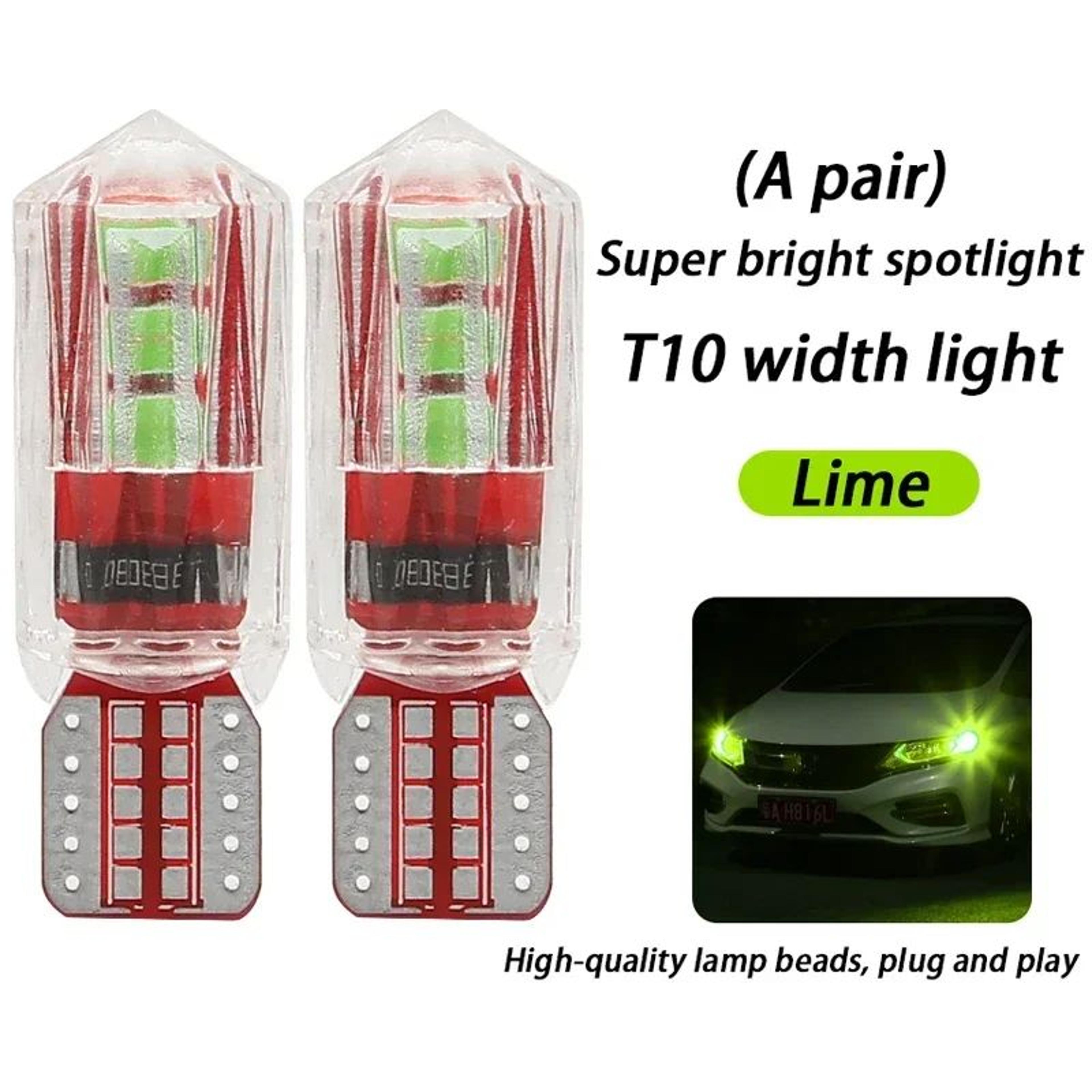 T10 Ice Blue LED Car Bulb  Super Bright 12V PlugandPlay Interior License Plate Reading  Clearance L 14