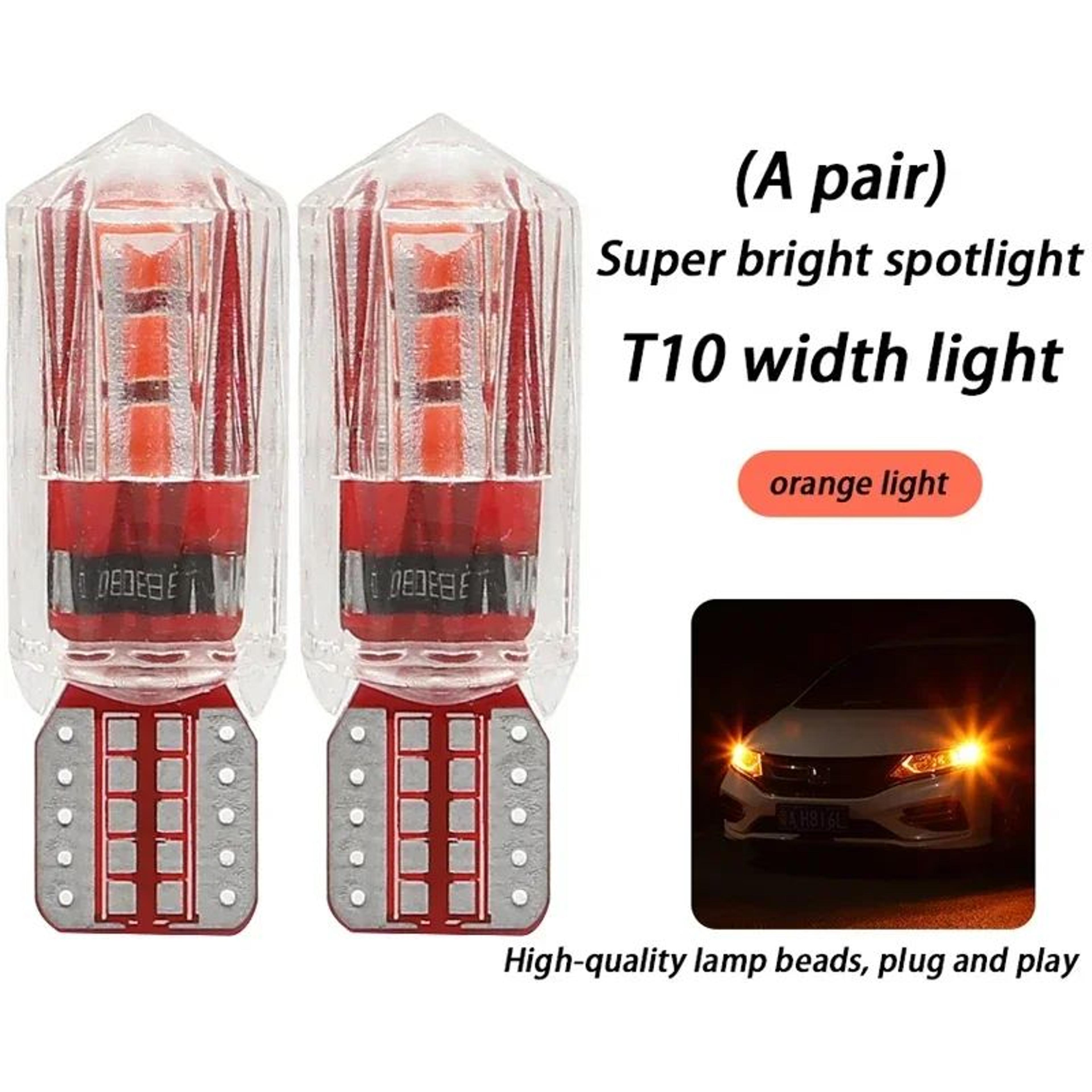 T10 Ice Blue LED Car Bulb  Super Bright 12V PlugandPlay Interior License Plate Reading  Clearance L 15