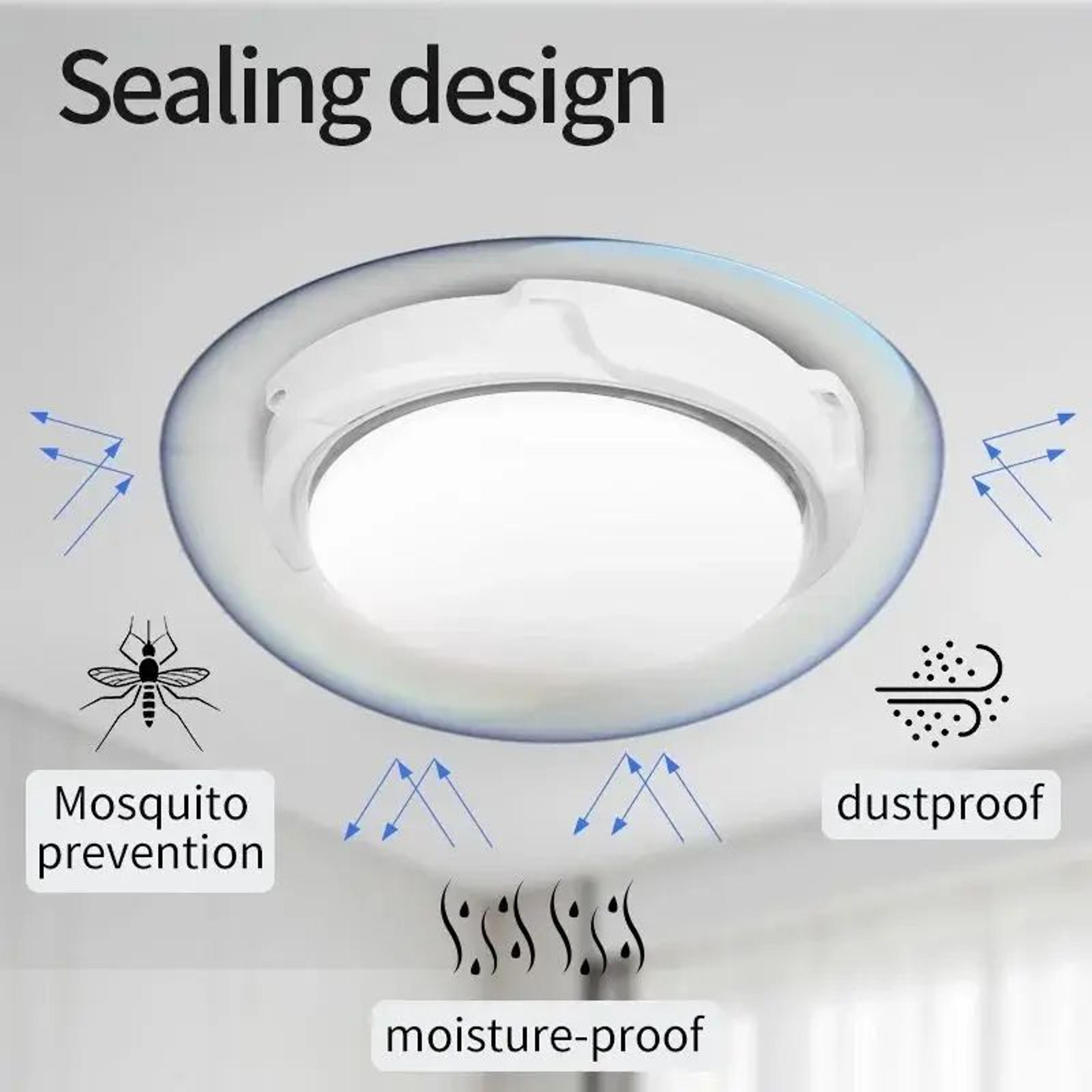 LED Solar Ceiling Light IP67 Waterproof  Remote Control Outdoor Indoor Ceiling  Wall Lamp With 3 Co 5
