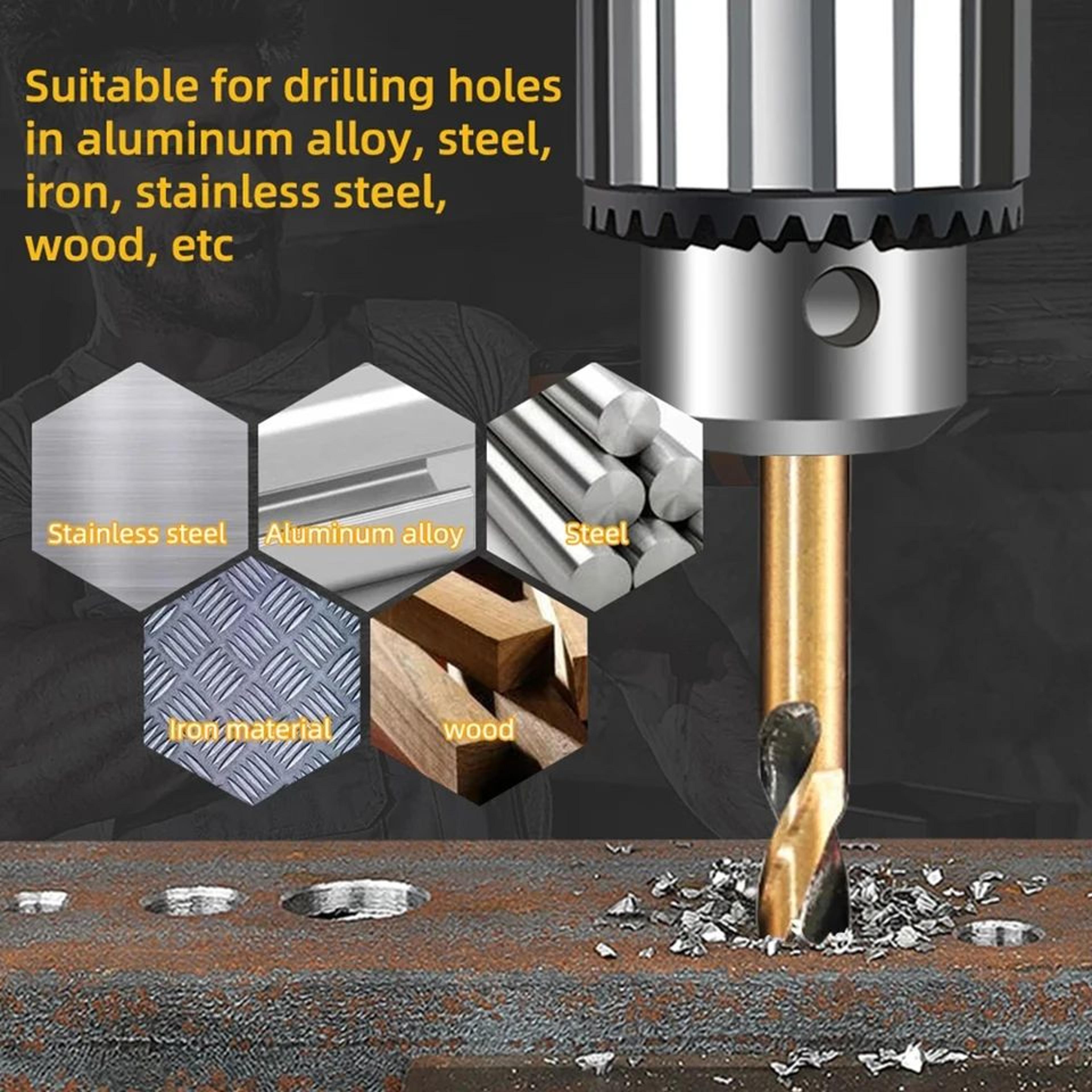 6pcs HSS DoubleEnded Auger Drill Bit Set  High Speed Steel Twist Drill Bits For Metal Stainless Ste 1