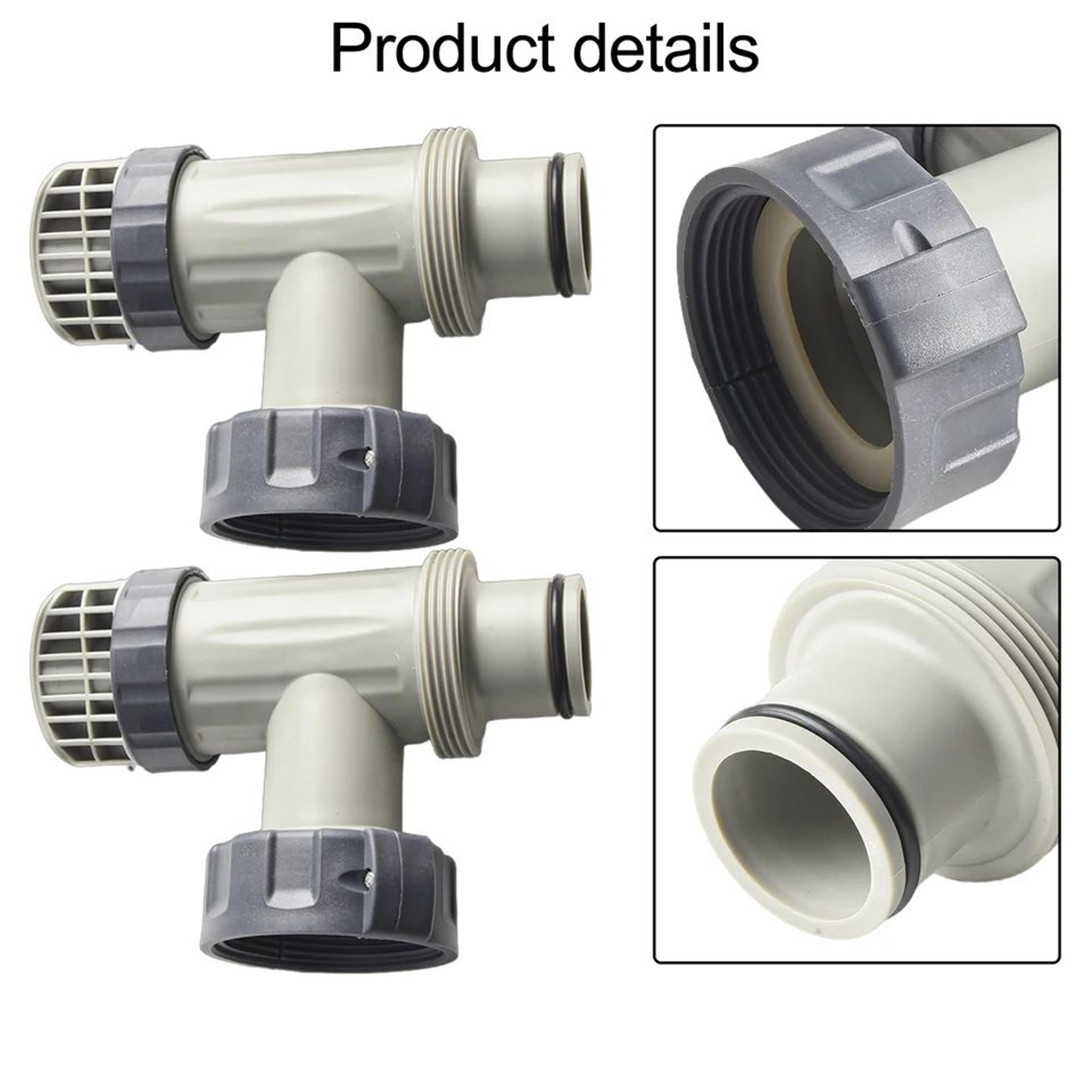2pcs Pool Plunger Valve Replacement For Intex 10747  Filter Pump ShutOff Valve Kit With Hose ORings 5