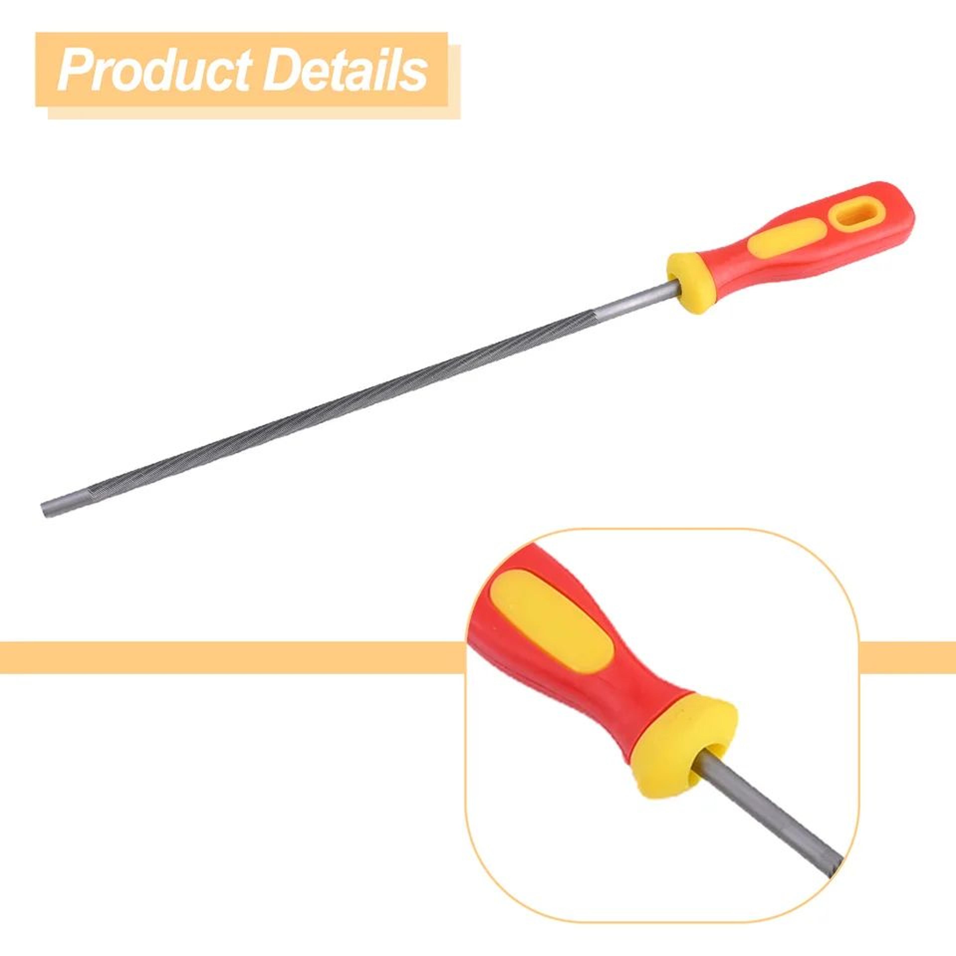 3pcs High Carbon Steel Chainsaw File Kit  Round Chainsaw Sharpening Files 404855 Mm For Woodworking 3