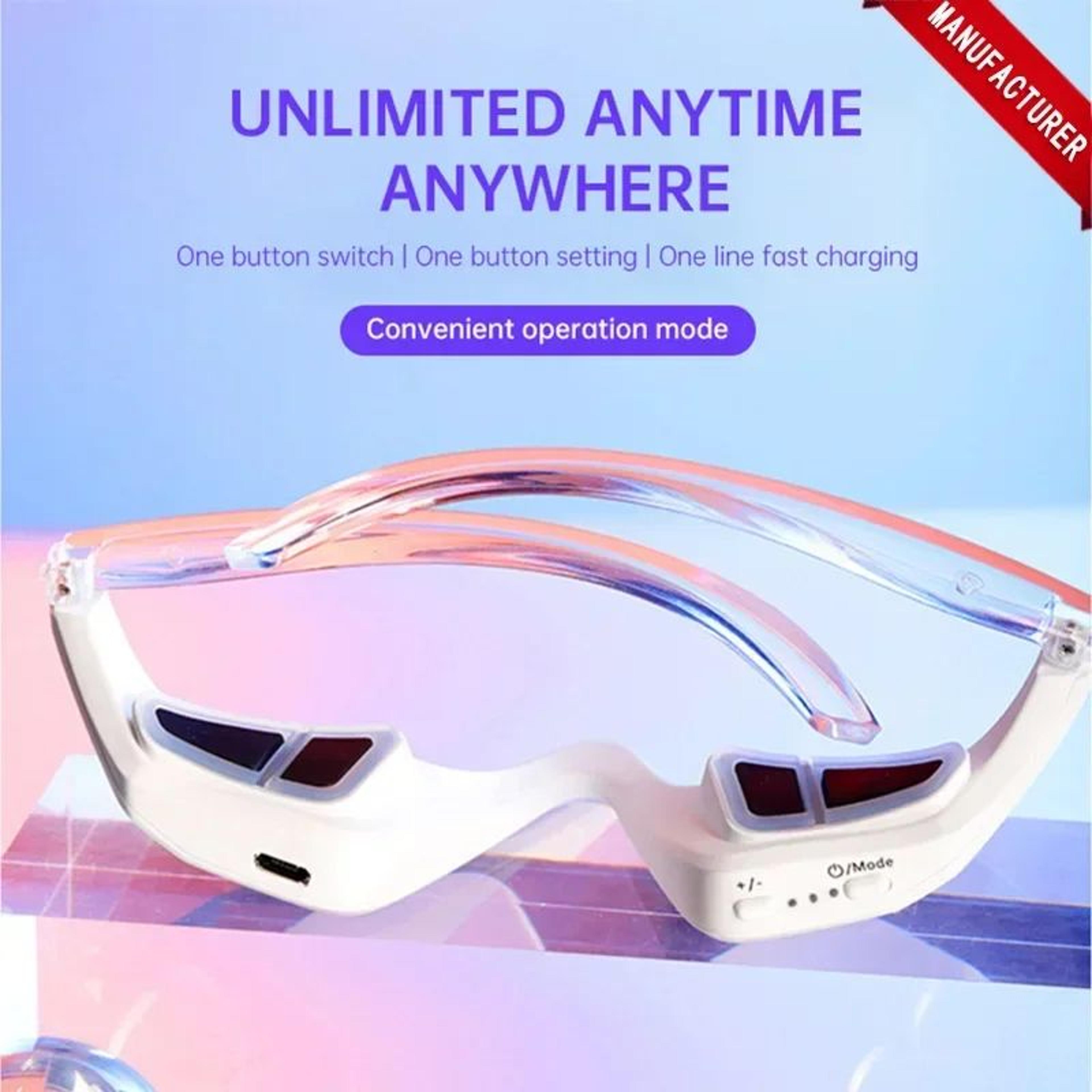 3D Red Light EMS Eye Massager Glasses  Microcurrent Eye Care Device For Dark Circles Puffiness Wrin 1
