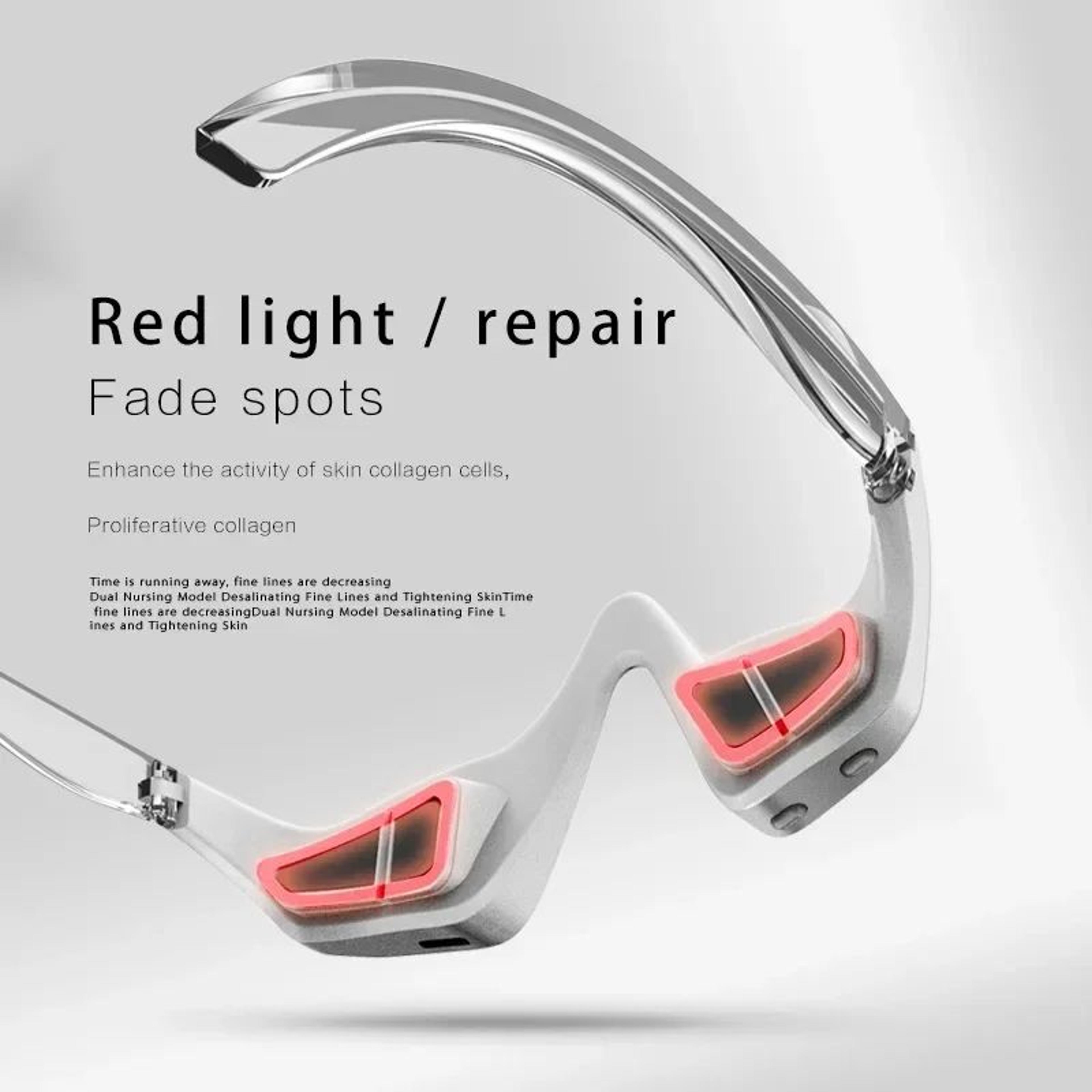 3D Red Light EMS Eye Massager Glasses  Microcurrent Eye Care Device For Dark Circles Puffiness Wrin 3