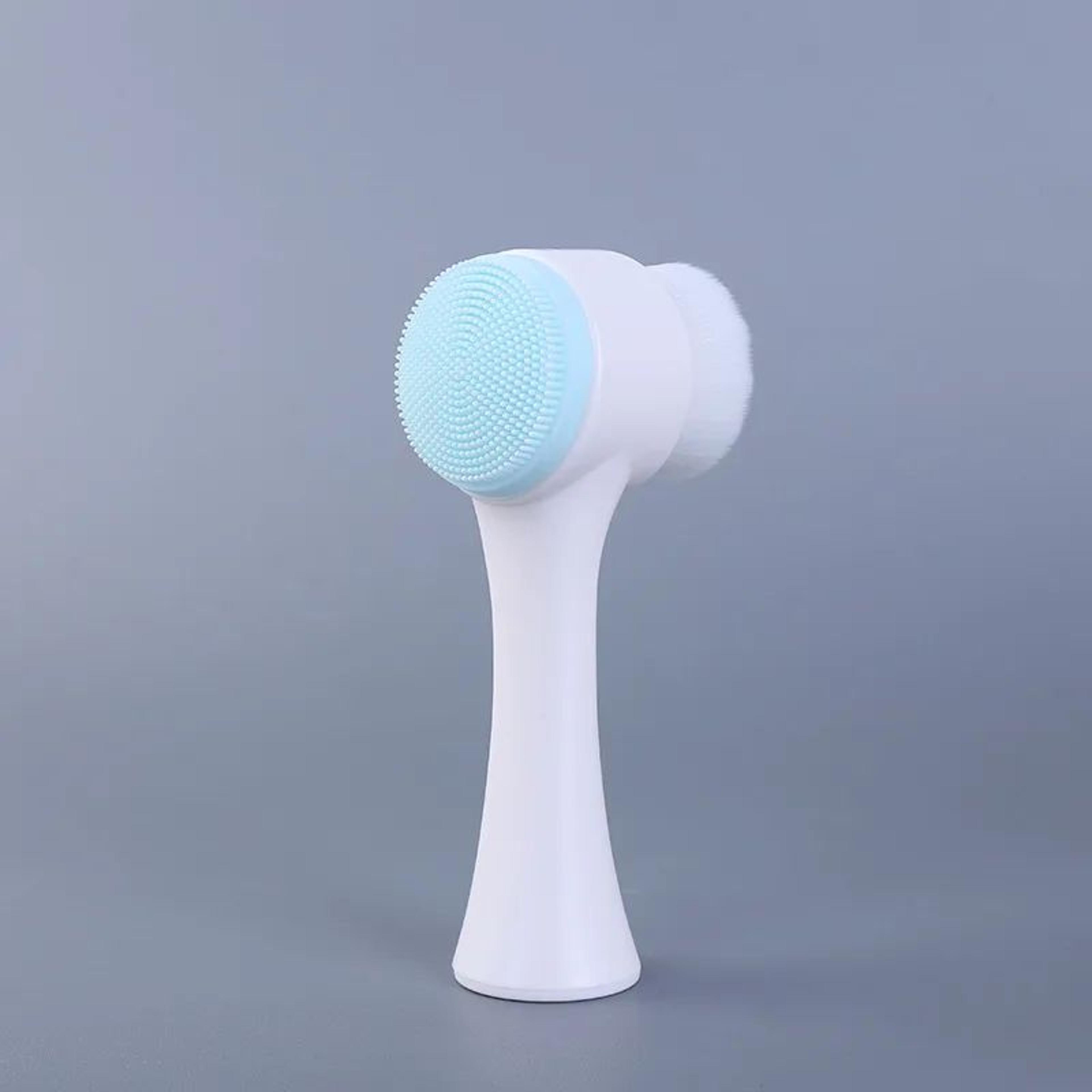 Silicone Face Cleansing Brush  DoubleSided Facial Cleanser For Blackhead Removal Pore Cleaning Exfo 6